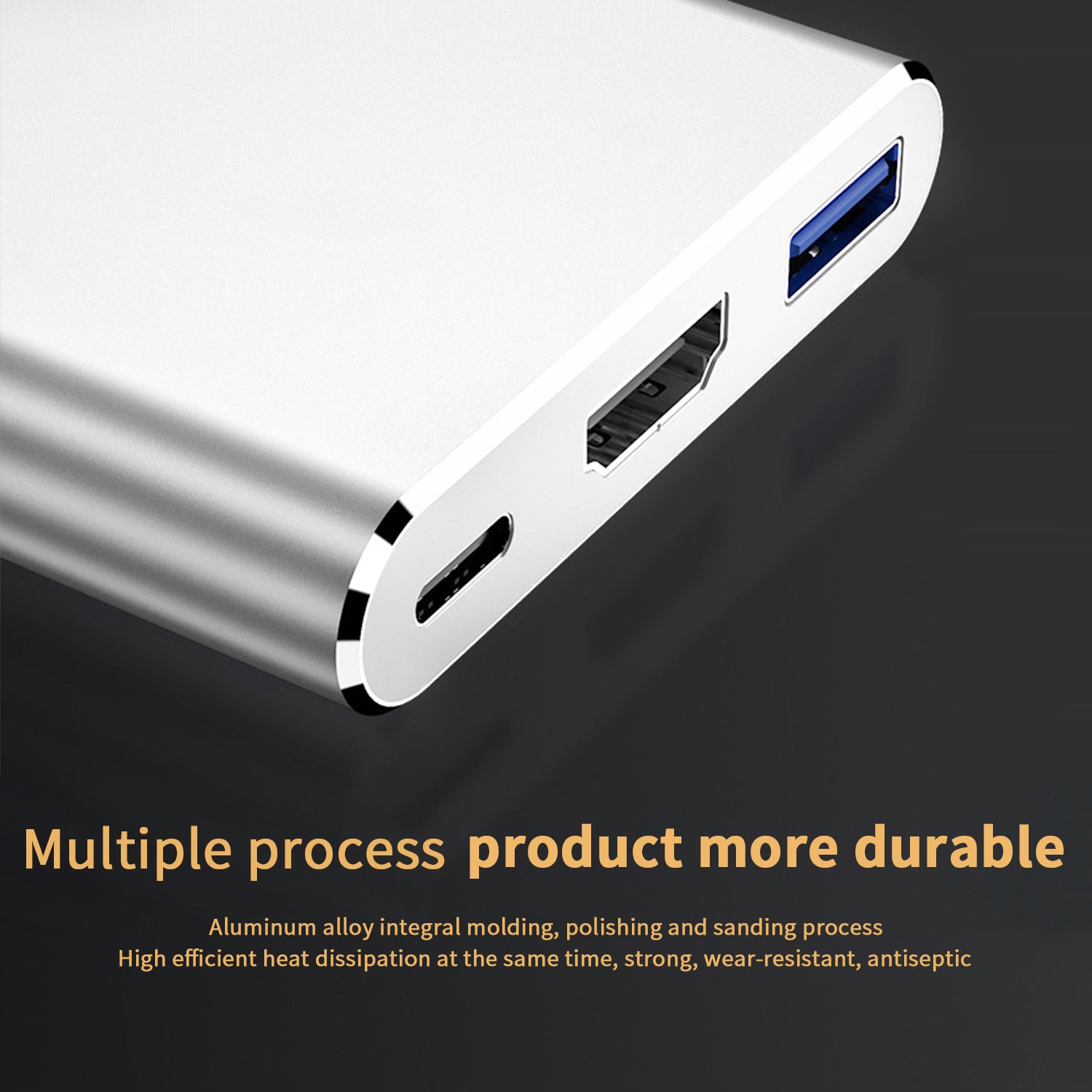 3in1 HDMI USB-C digital audio-video multi-port adpter