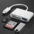 3in1 Type-C card reader U disk adapter TF memory card camera SD converter otg
