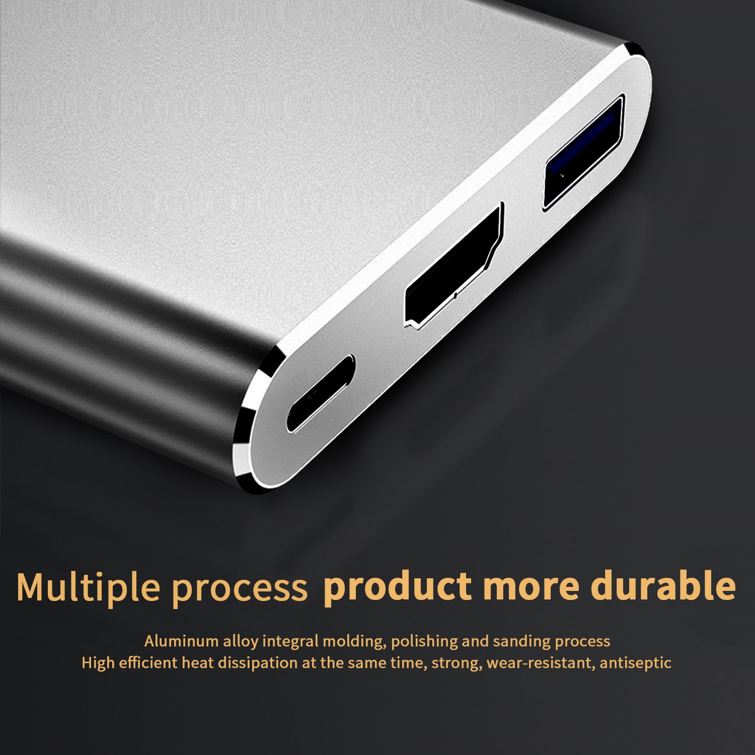 3in1 HDMI USB-C digital audio-video multi-port adpter
