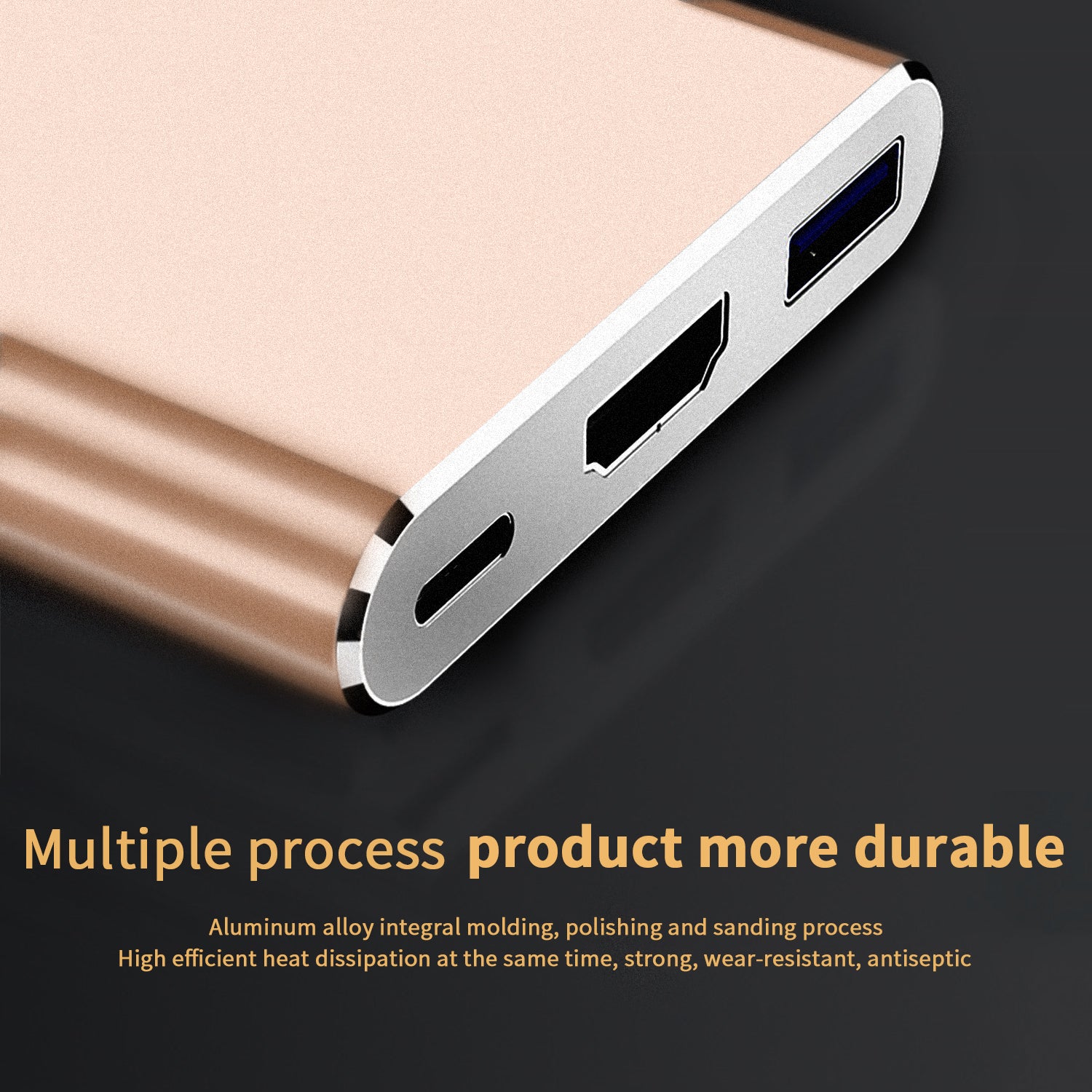 3in1 HDMI USB-C digital audio-video multi-port adpter