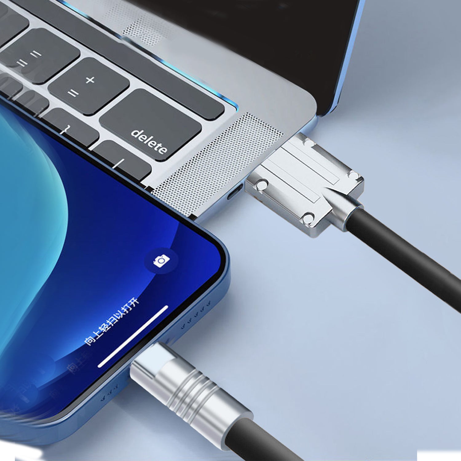 3FT USB to Lightning magnetically Fast Charge & Sync cable