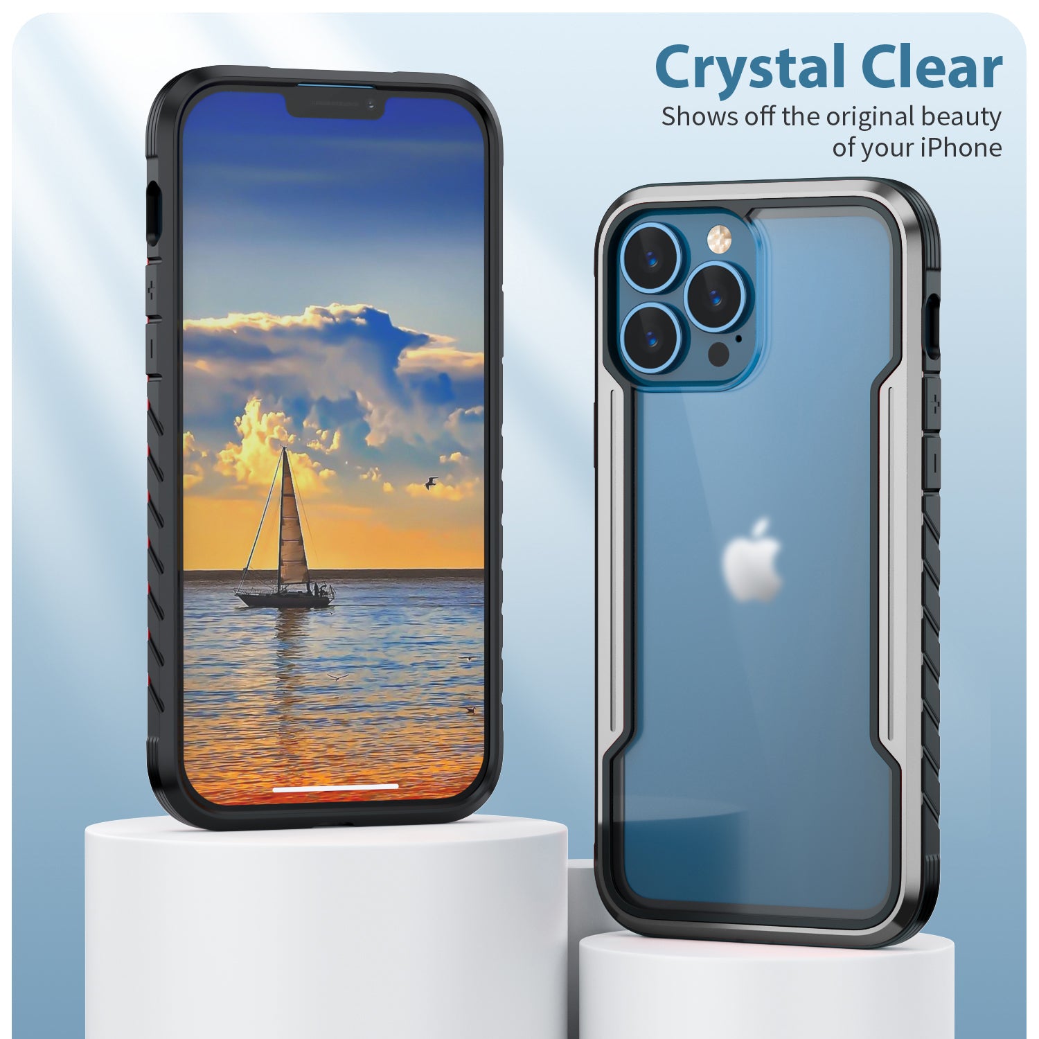 iPhone 11 Pro Max Case  with Colorful Bumper Full Body Heavy Duty Protection