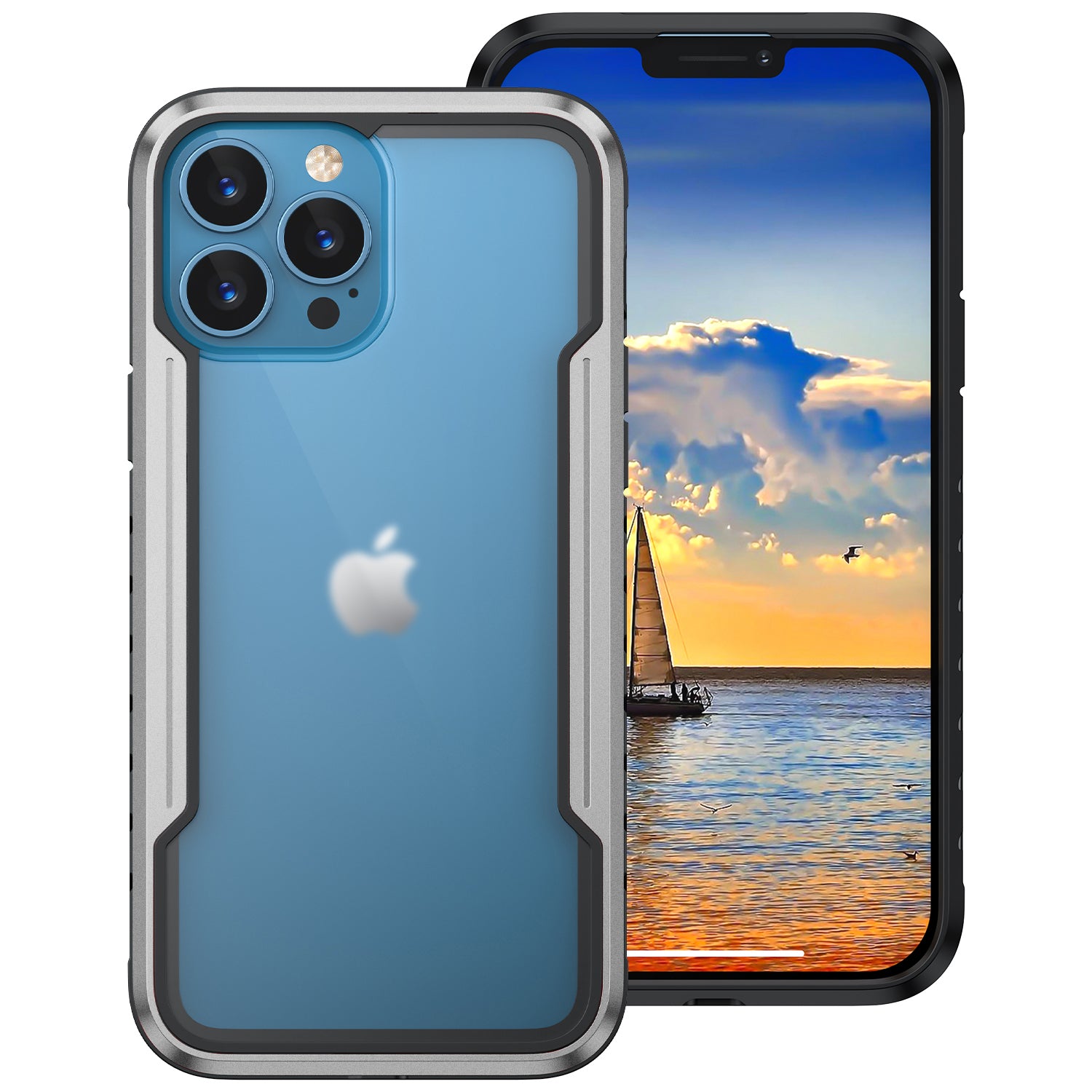 iPhone 11 Pro Max Case  with Colorful Bumper Full Body Heavy Duty Protection