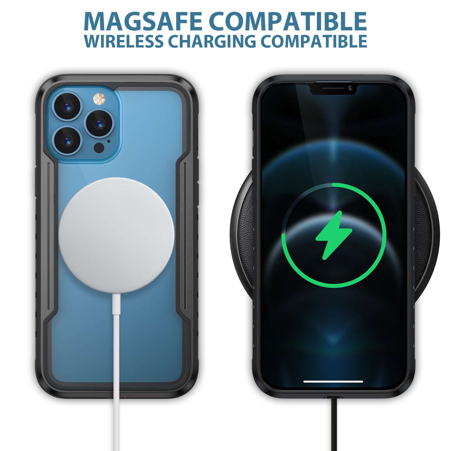 iPhone 11 Pro Max Case  with Colorful Bumper Full Body Heavy Duty Protection