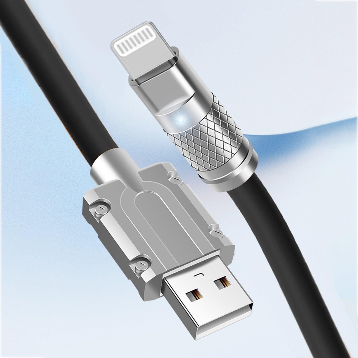 3FT USB to Lightning magnetically Fast Charge & Sync cable