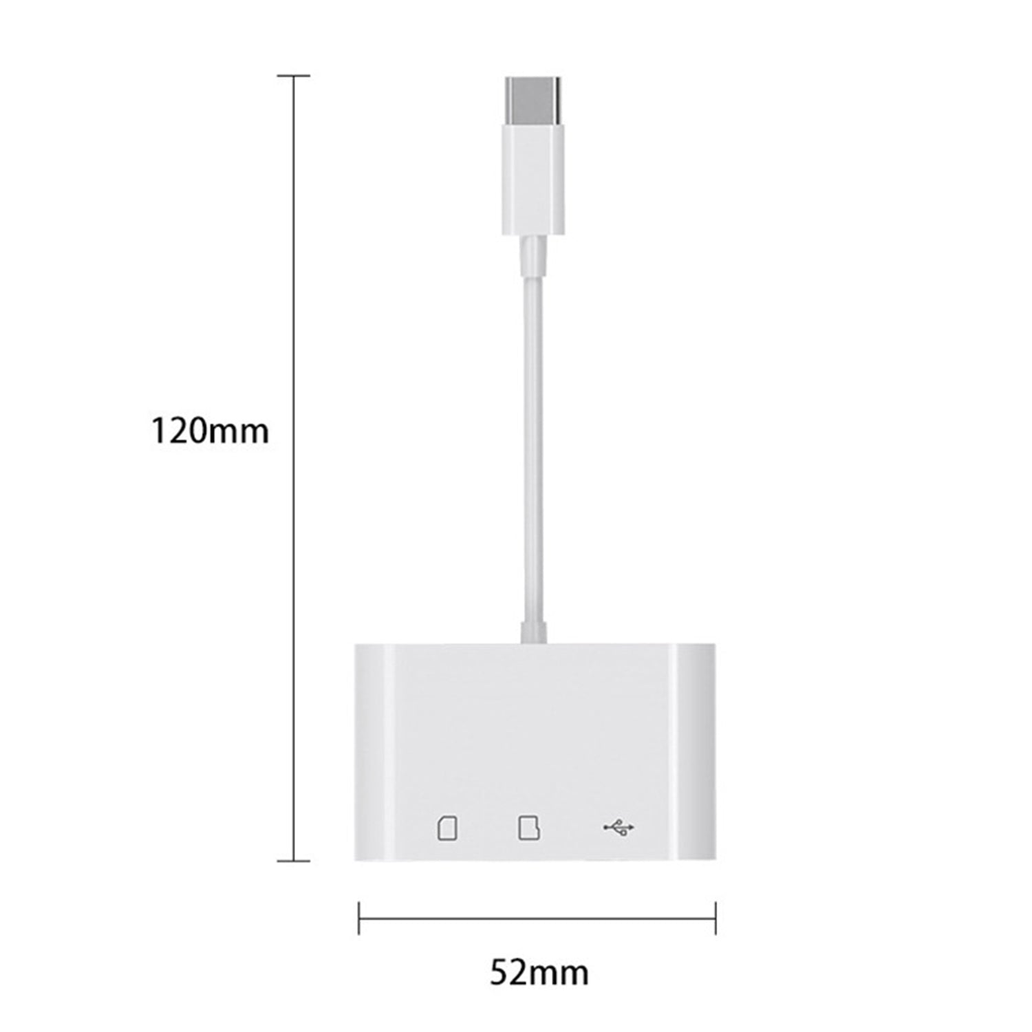 3in1 Type-C card reader U disk adapter TF memory card camera SD converter otg
