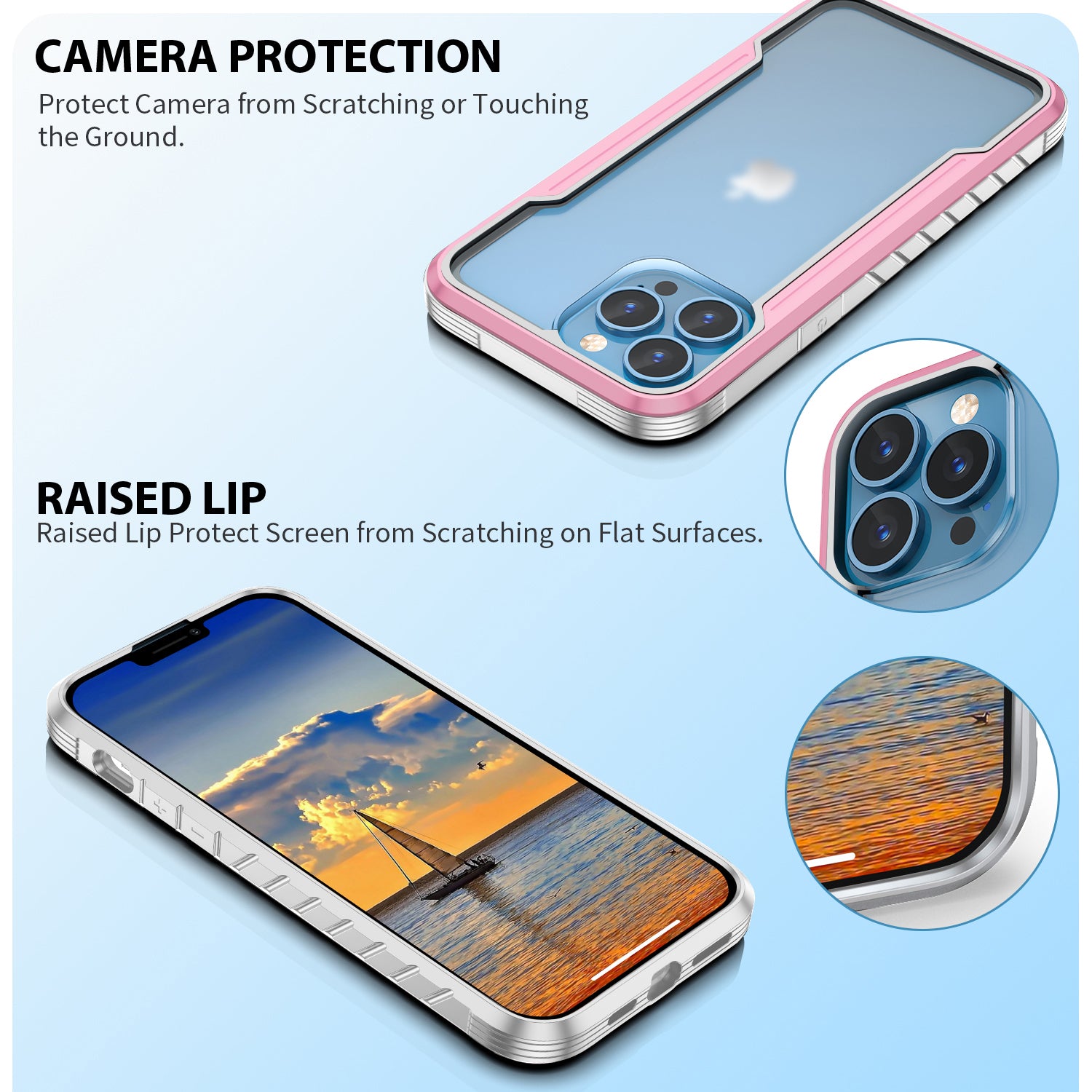 iPhone 11 Pro Max Case  with Colorful Bumper Full Body Heavy Duty Protection