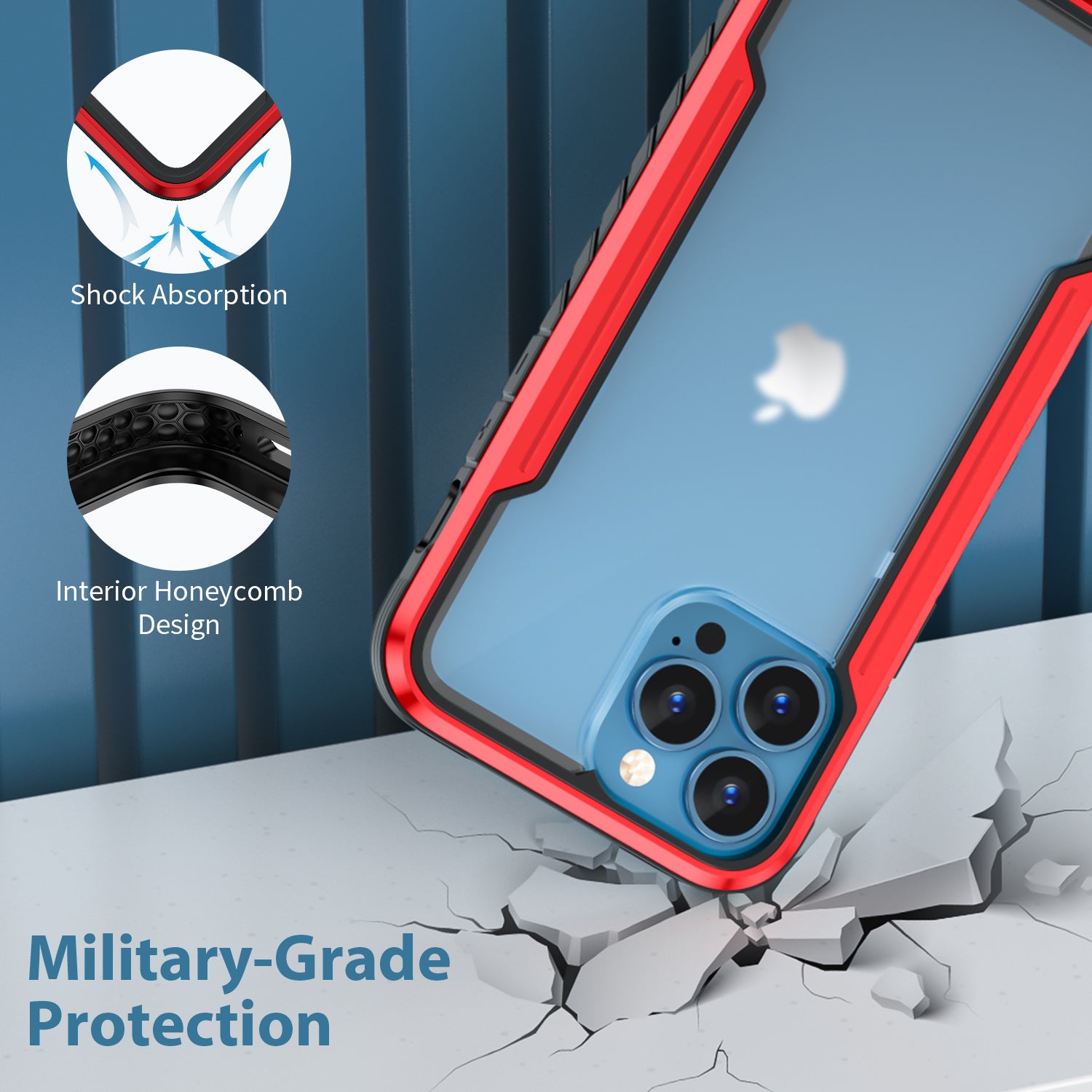 iPhone 11 Pro Max Case  with Colorful Bumper Full Body Heavy Duty Protection