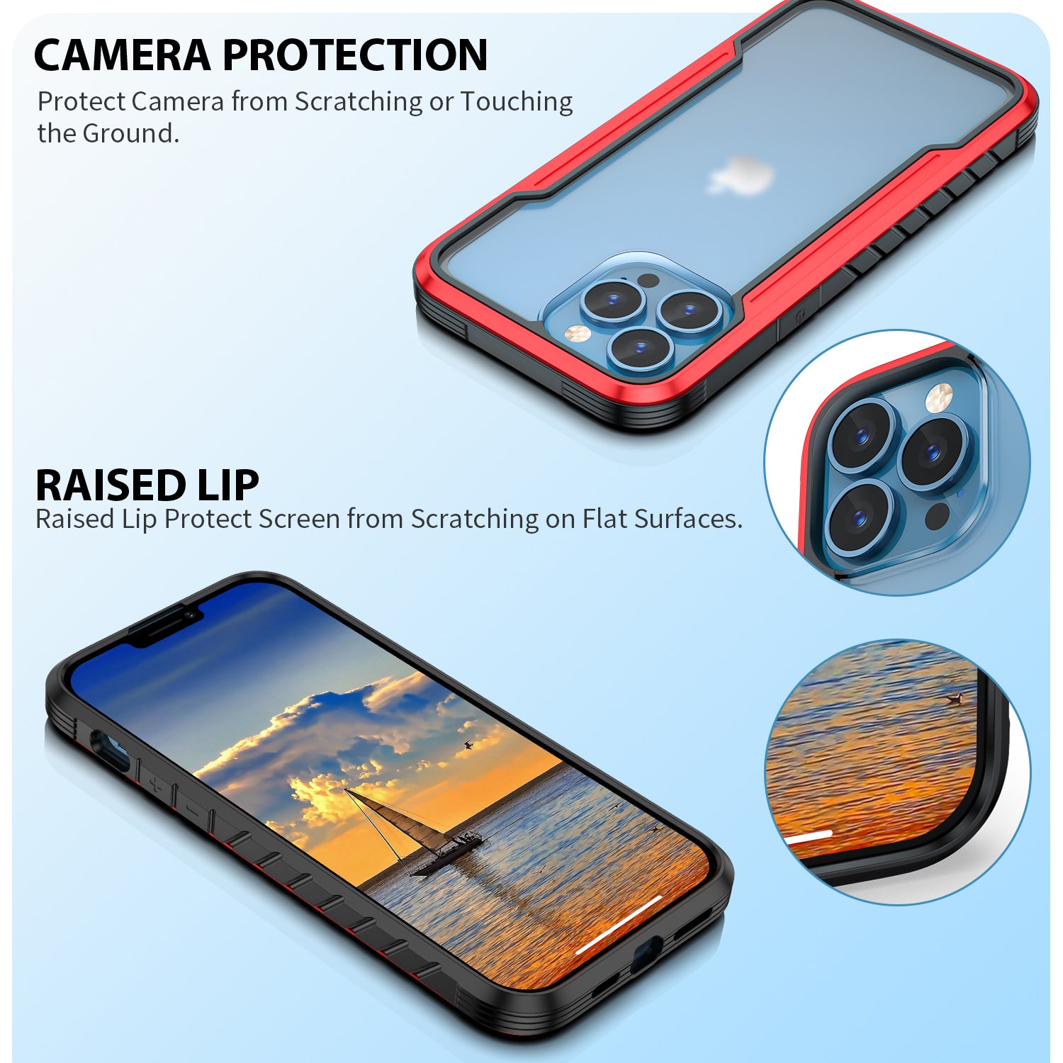 iPhone 11 Pro Max Case  with Colorful Bumper Full Body Heavy Duty Protection