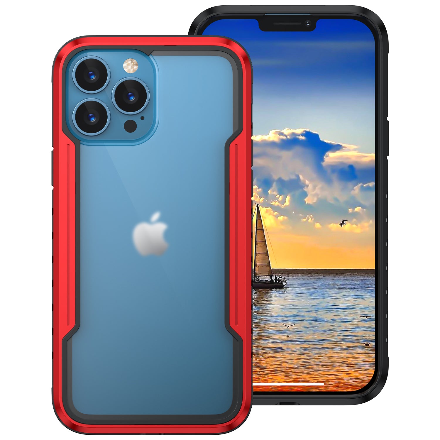 iPhone 11 Pro Max Case  with Colorful Bumper Full Body Heavy Duty Protection