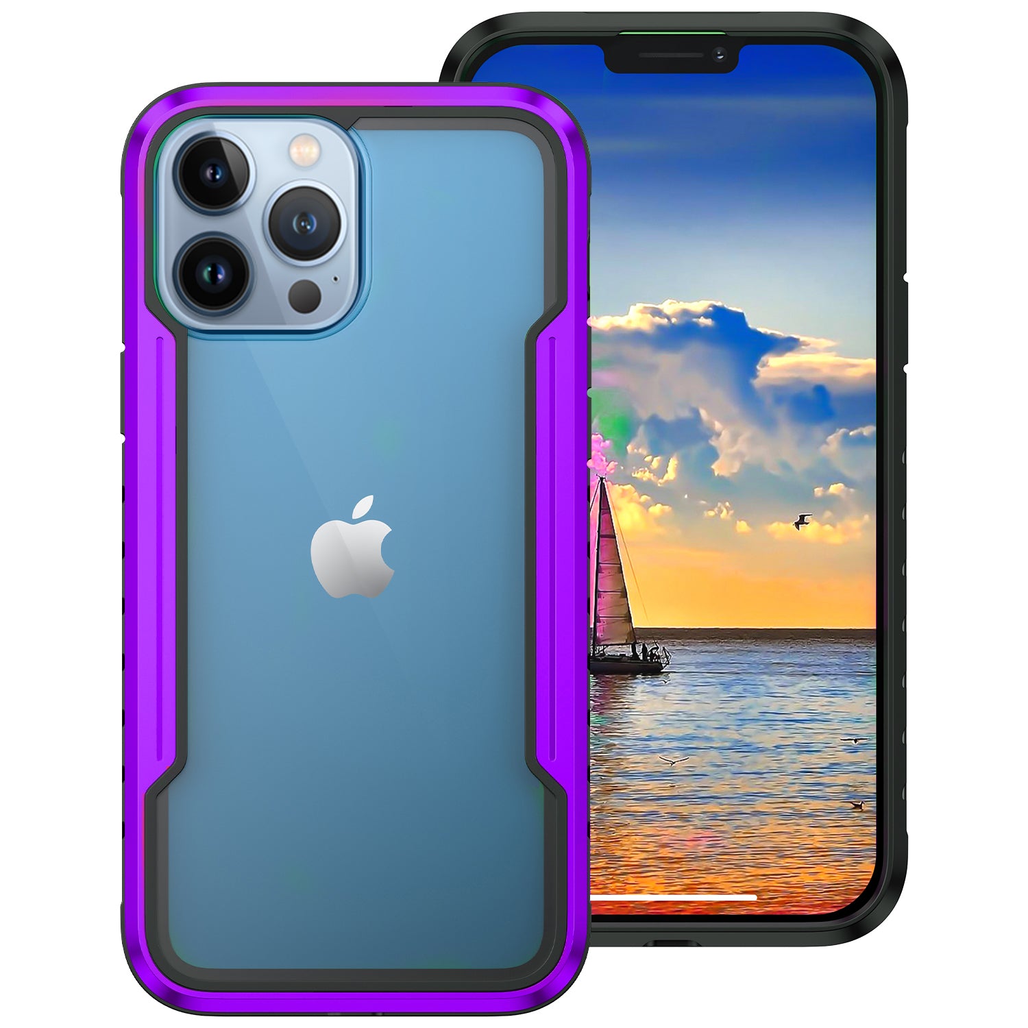 iPhone 11 Pro Max Case  with Colorful Bumper Full Body Heavy Duty Protection