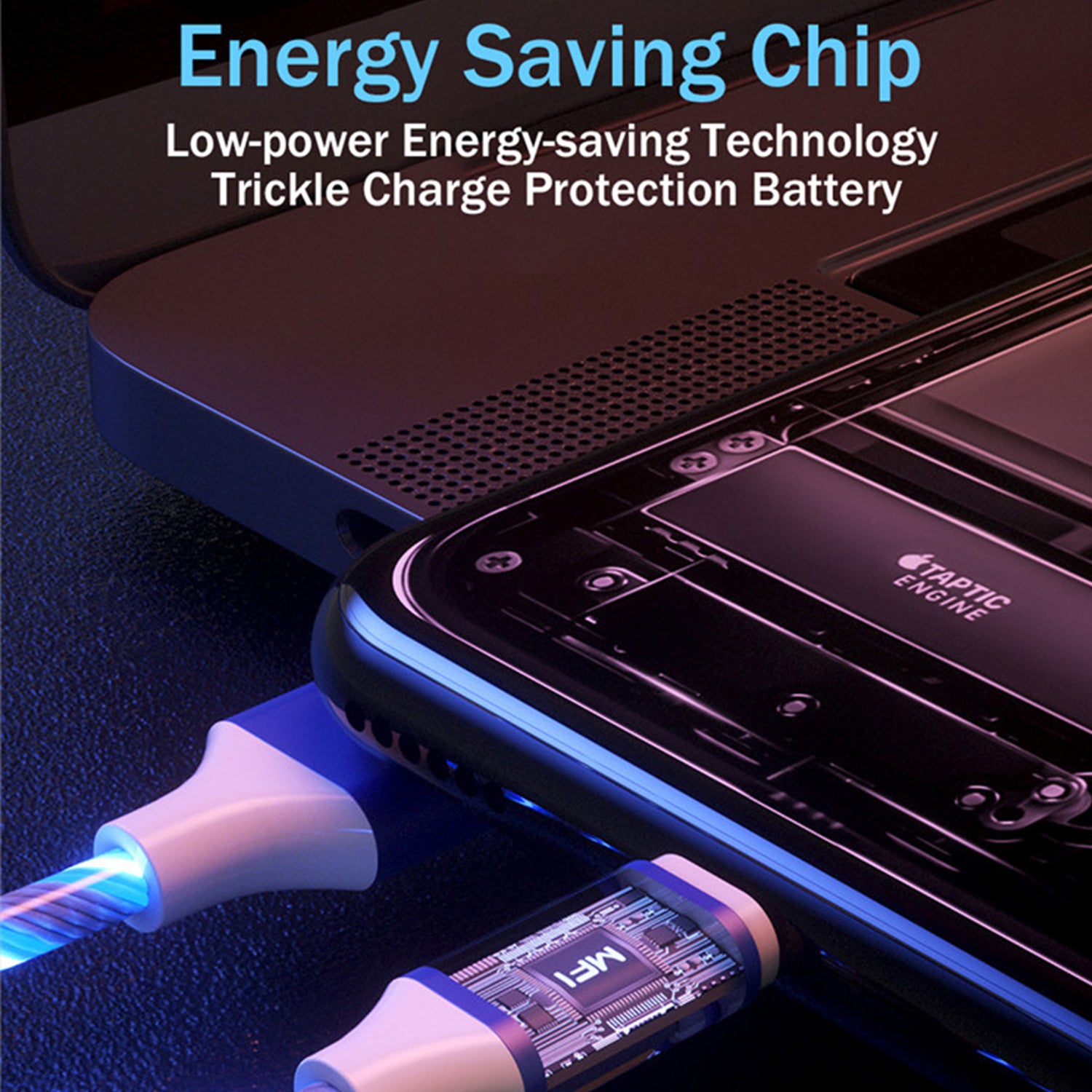 3in1 (Lightning& Type C& Micro) LED Flow Luminous Charging Cable for iPhone& Android Devices