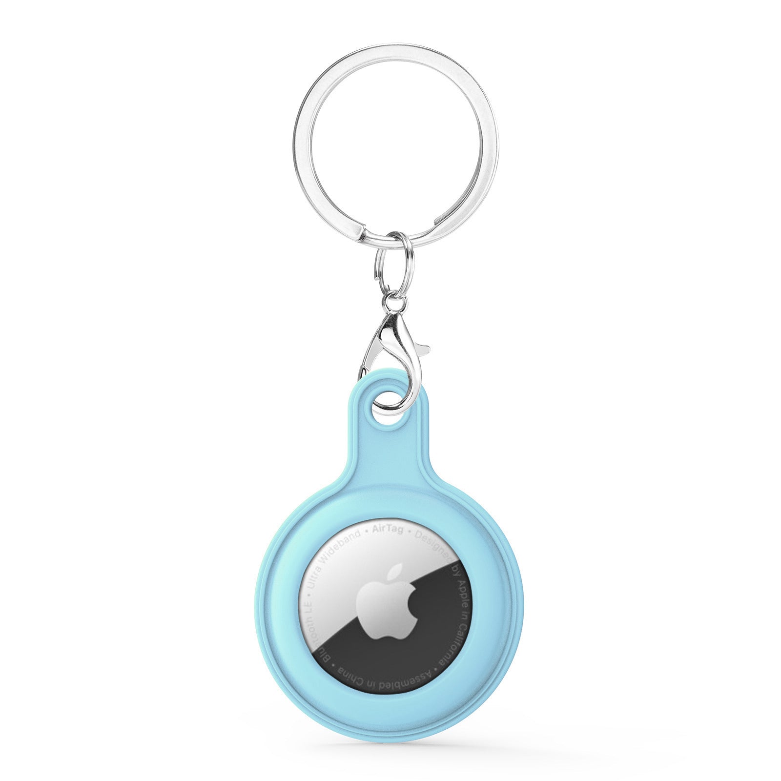 Air Tag Case Cover with Carabiner Silicone Compatible with Apple Air Tag
