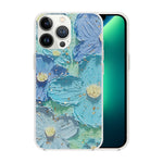 iPhone 13 Pro TPU oil painting flower shiny summer case