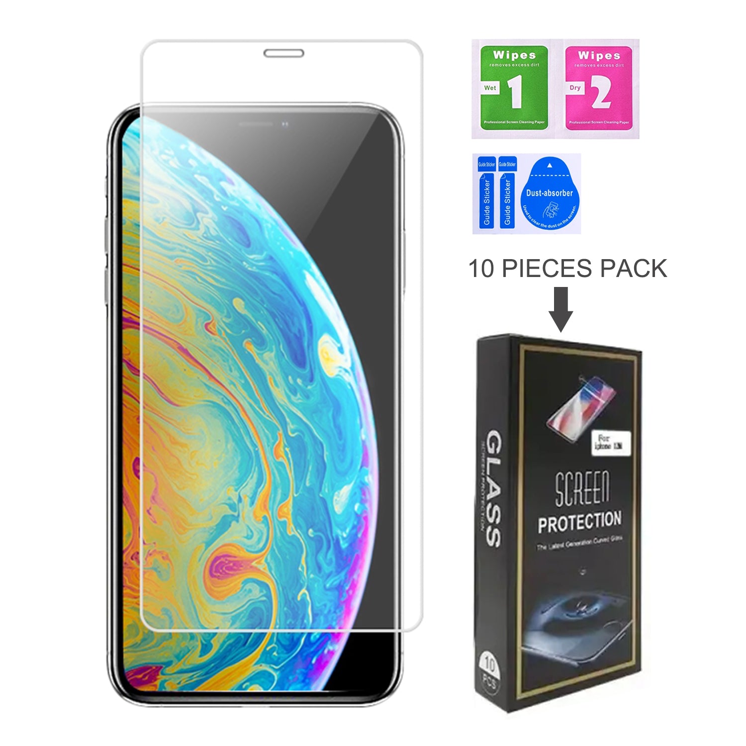 iPhone XR (6.1") Clear Tempered Glass