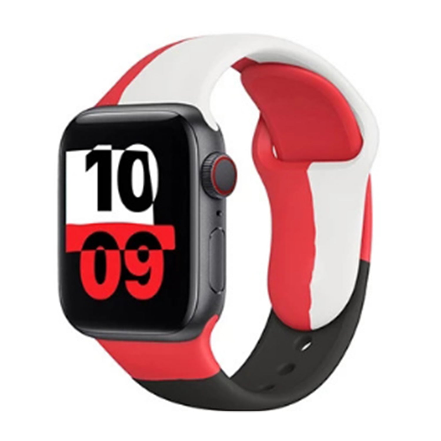 42/44/45mm Color soft silicone strap, suitable for Apple Watch Series 9/SE /7/6/ 5/ 4 /3/ 2/ 1