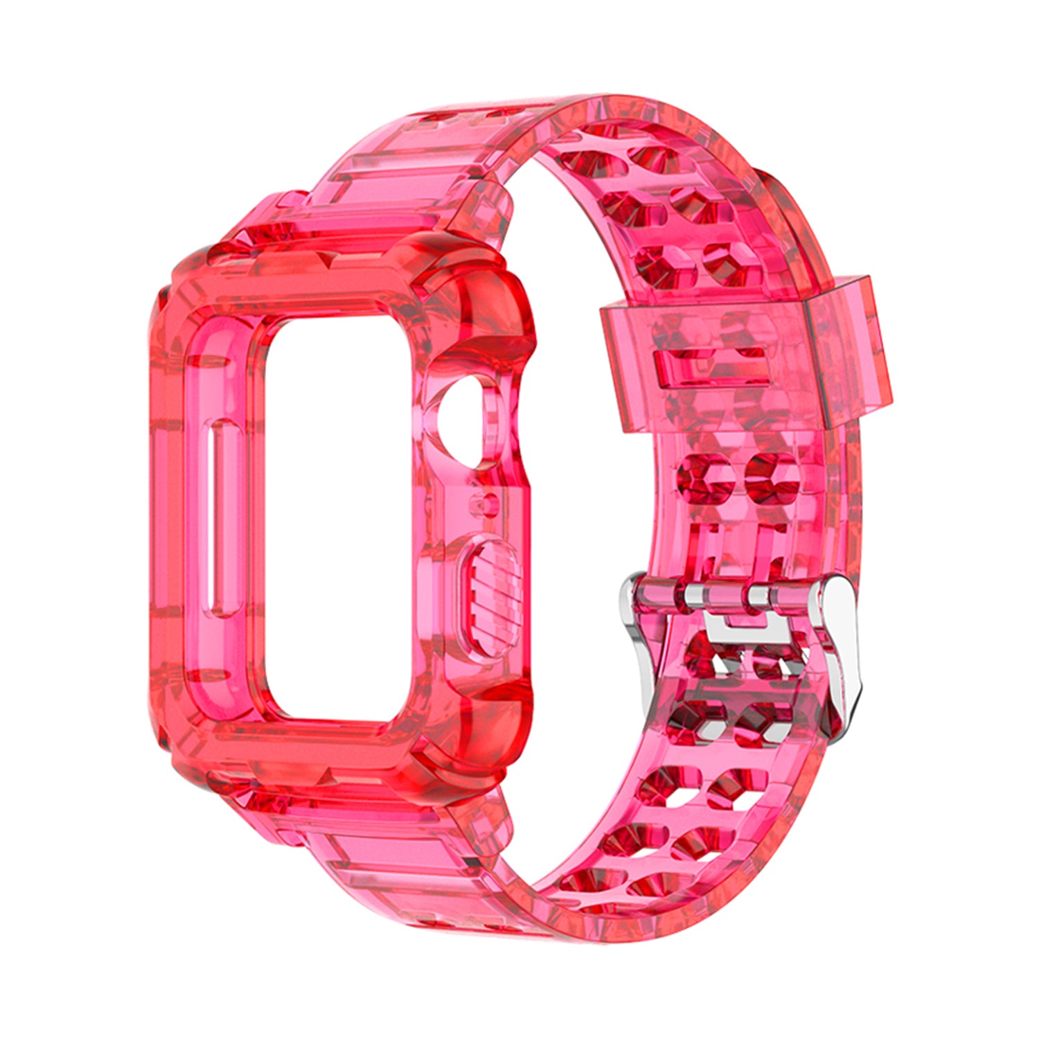 42/44/45mm Glacier transparent jelly strap,Esuitable for Apple Watch series SE/7/6/5/4/3/2/1