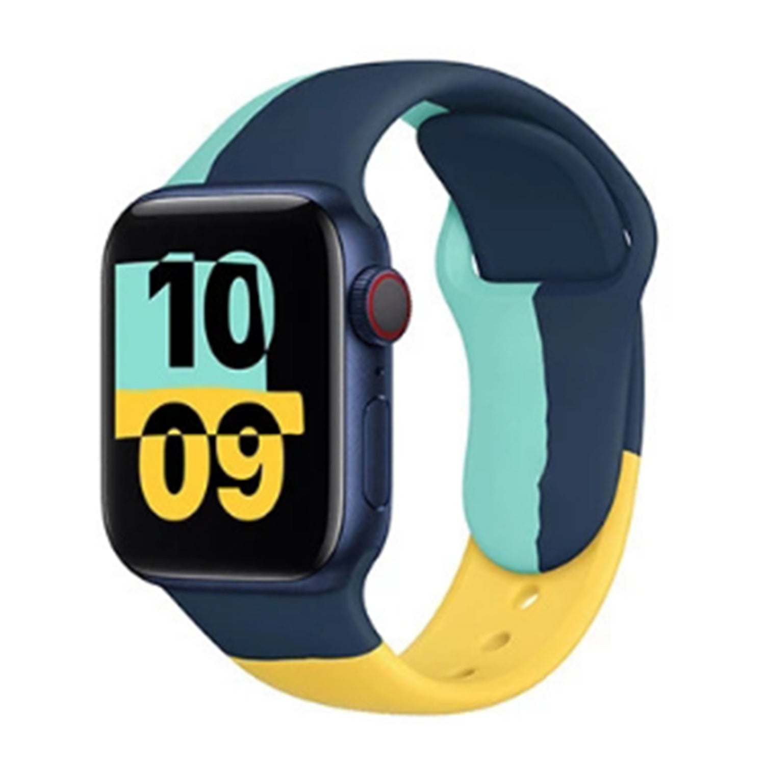 42/44/45mm Color soft silicone strap, suitable for Apple Watch Series 9/SE /7/6/ 5/ 4 /3/ 2/ 1
