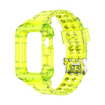 42/44/45mm Glacier transparent jelly strap,Esuitable for Apple Watch series SE/7/6/5/4/3/2/1