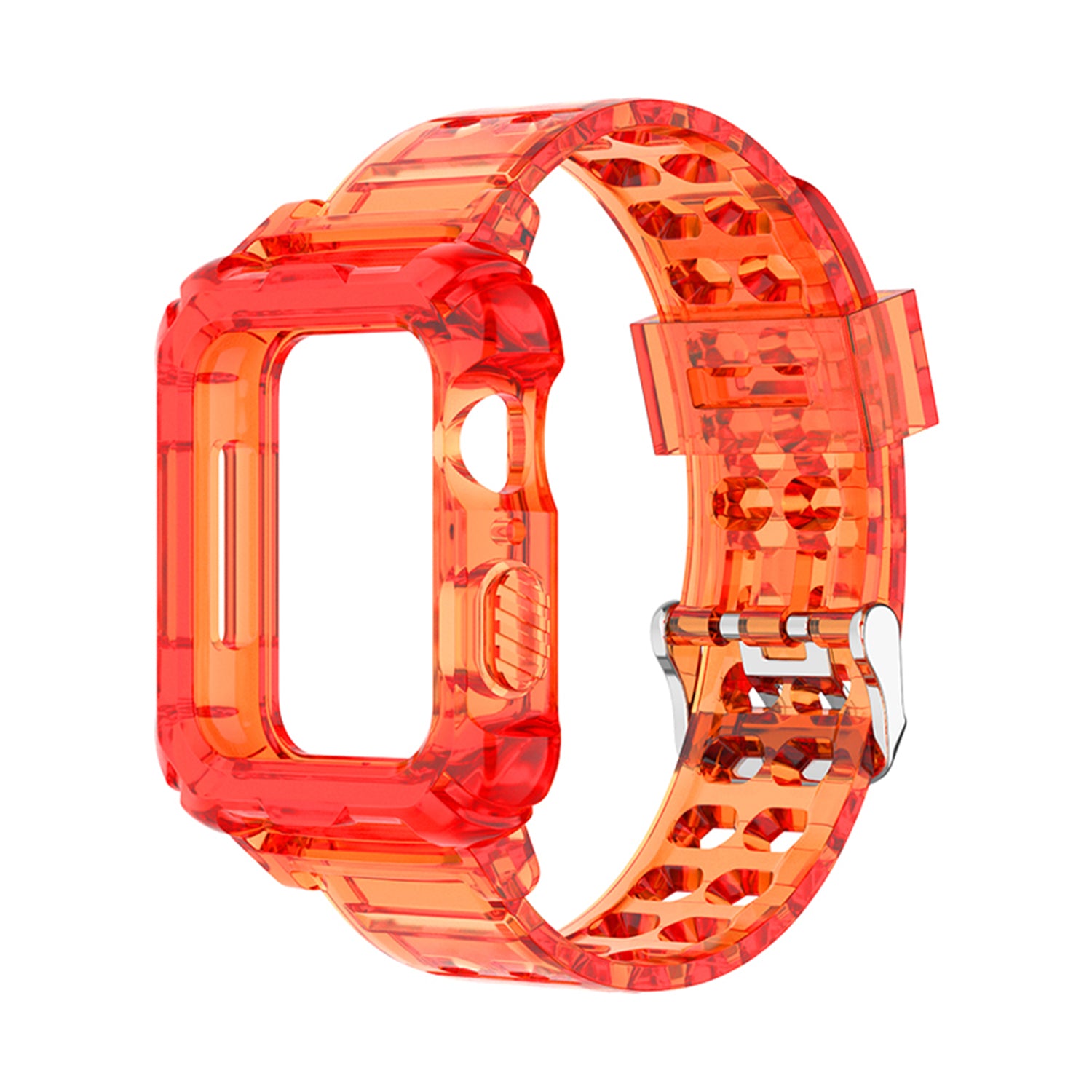 42/44/45mm Glacier transparent jelly strap,Esuitable for Apple Watch series SE/7/6/5/4/3/2/1