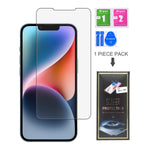 iPhone 14 Plus (6.1'') Black Tempered Glass