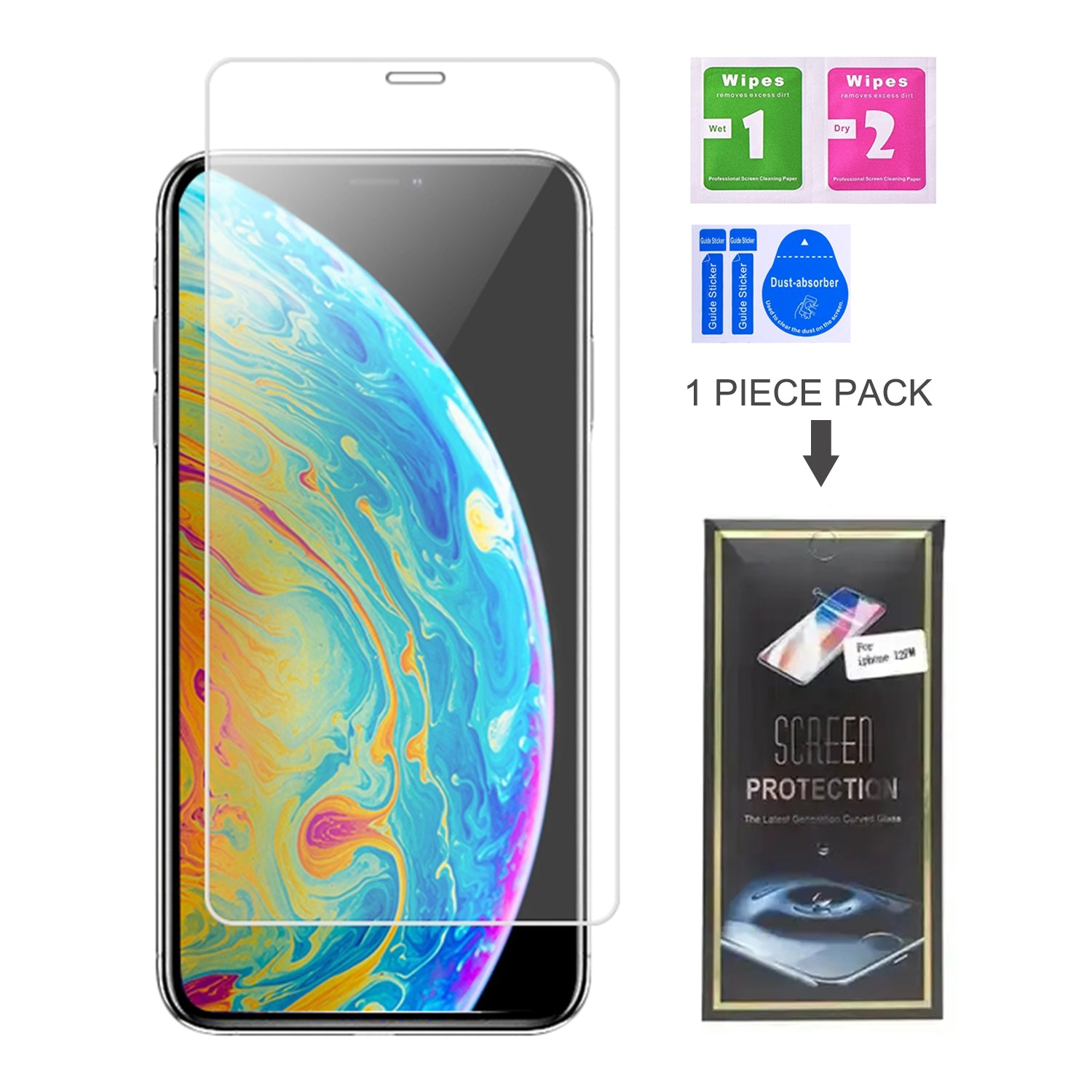iPhone XR (6.1") Clear Tempered Glass