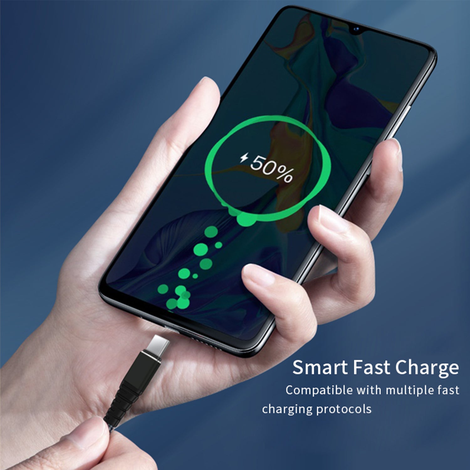 PD USB Type C to USB Type C Fast Charging Cable(3FT)