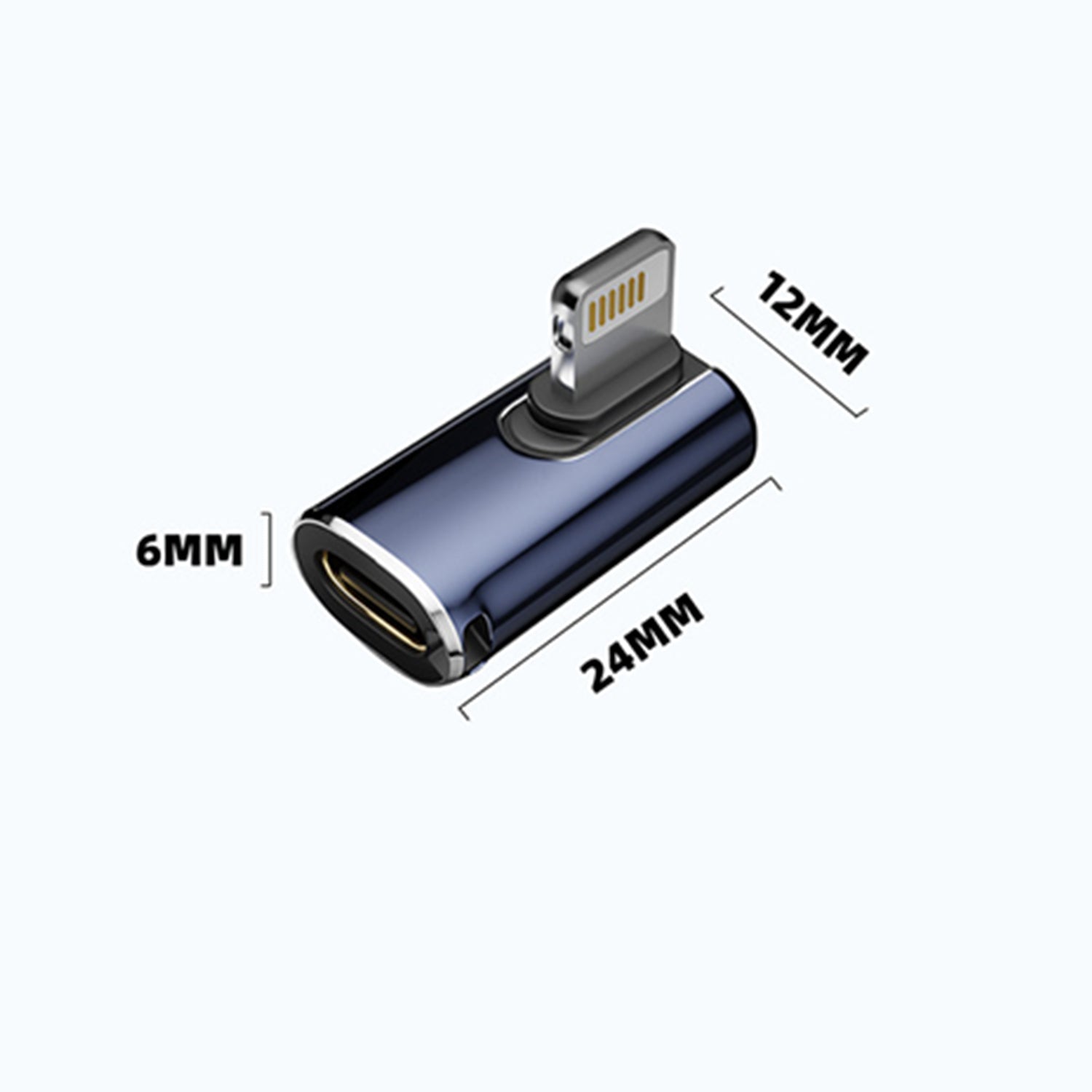 27W Lay flat Type-c to lightning 180 ° angle vertical interface adpter