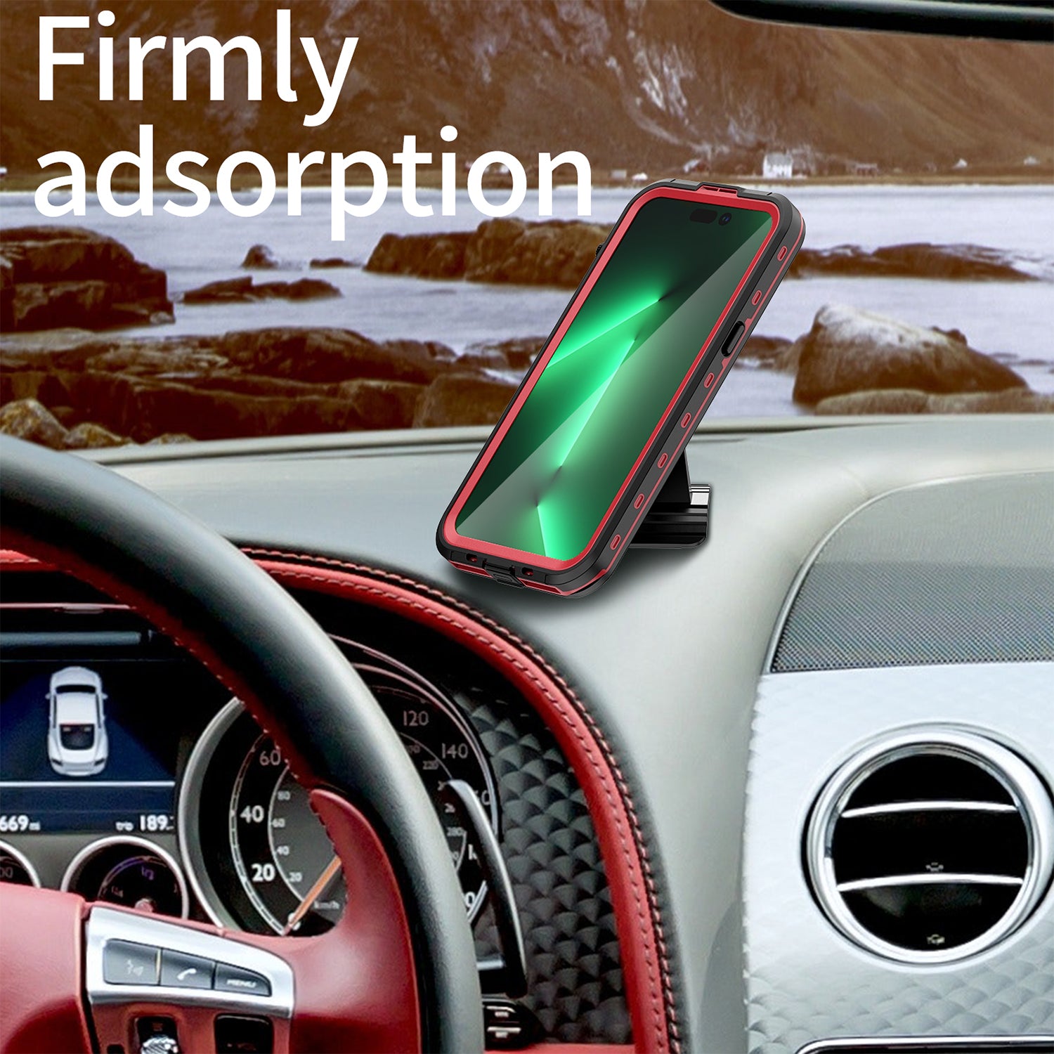 iPhone 15 Pro Max 360 Full Protective Waterproof Case With Built-in Screen Fingerprint Protector