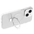 iPhone 15 Transparent Magnetic Suction Bracket Support Wireless Charging Phone Case-Clear