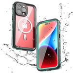 iPhone 15 Pro Max 360 Full Protective Waterproof Case With Built-in Screen Fingerprint Protector