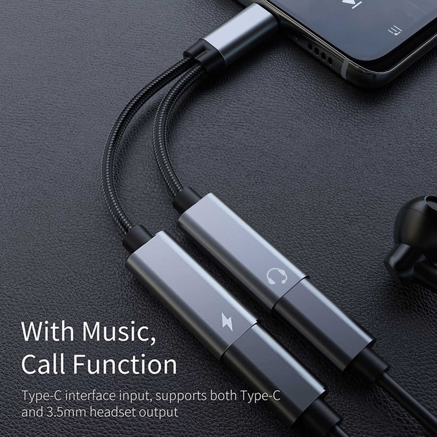 2in1 type-c  high quality adpter