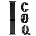 38mm Stainless Steel Wristband  for i-Watch Series 4/3/2/1  Milanese Loop with Strong Magnetic Closure Strap