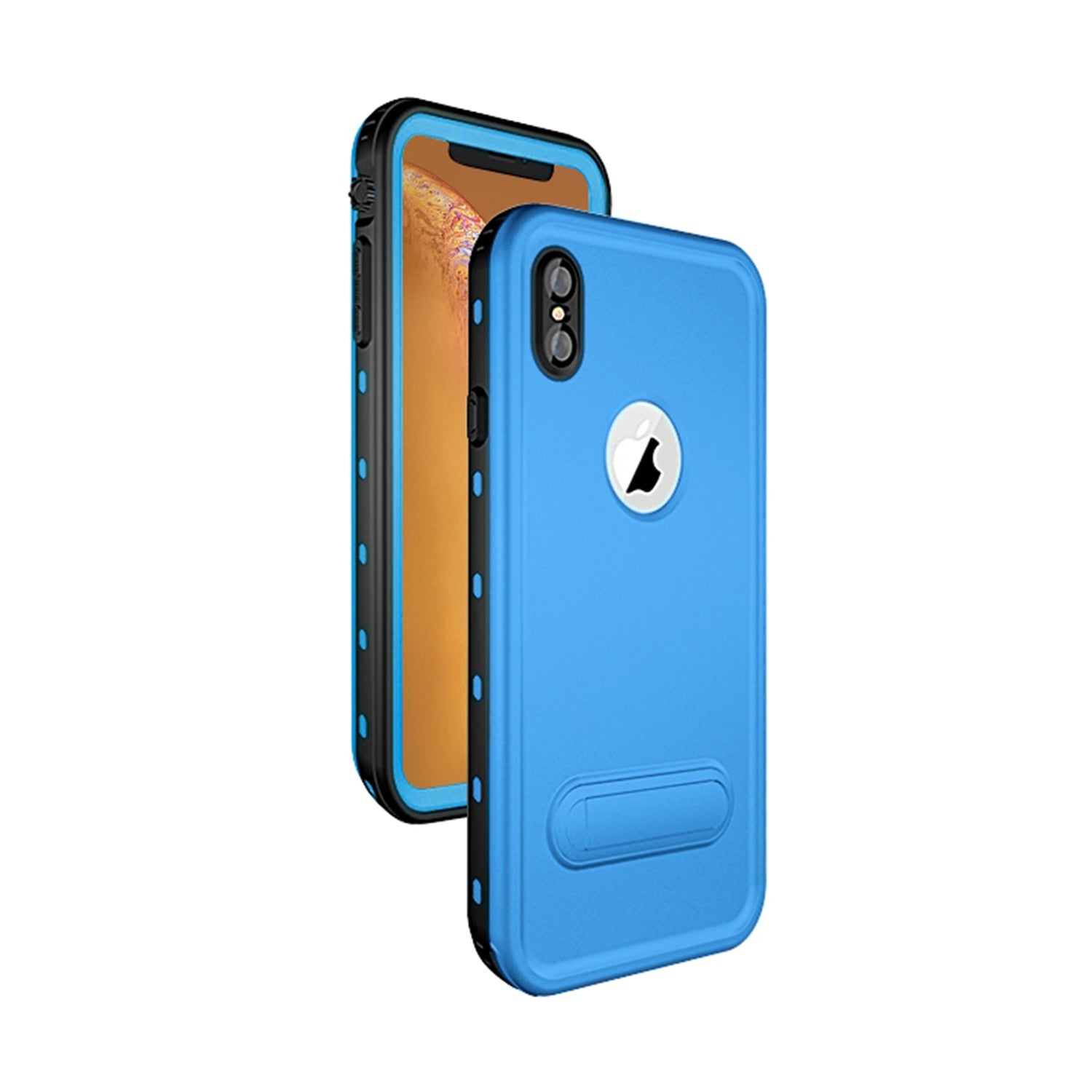 Apple iPhone Xs Max (6.5") 360 Full Protective Waterproof Case with Built-in Screen Fingerprint Protector