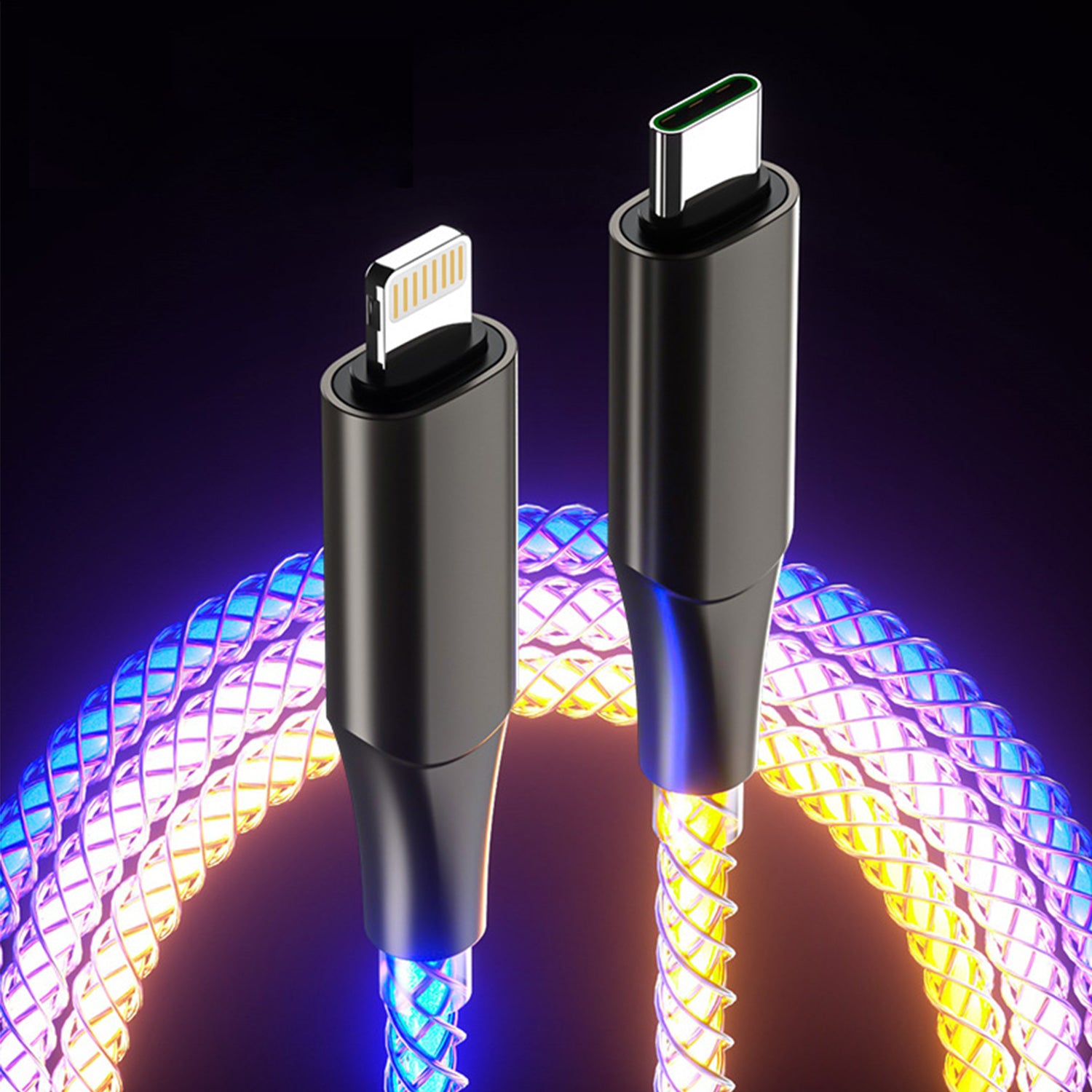 USB C to Lightning 3ft in Fast Charge Cable Use Have Different Brilliant Colors