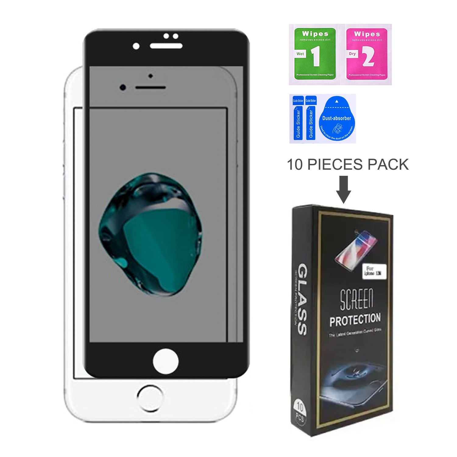 iPhone 8/7/6 (4.7'') Privacy Tempered Glass