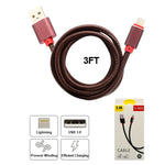 TPU Cable for iPhone 11/11 Pro /11 Pro Max/ Xs Max/ X / XS/ 8 / 7  (3FT)
