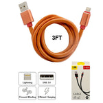 TPU Cable for iPhone 11/11 Pro /11 Pro Max/ Xs Max/ X / XS/ 8 / 7  (3FT)
