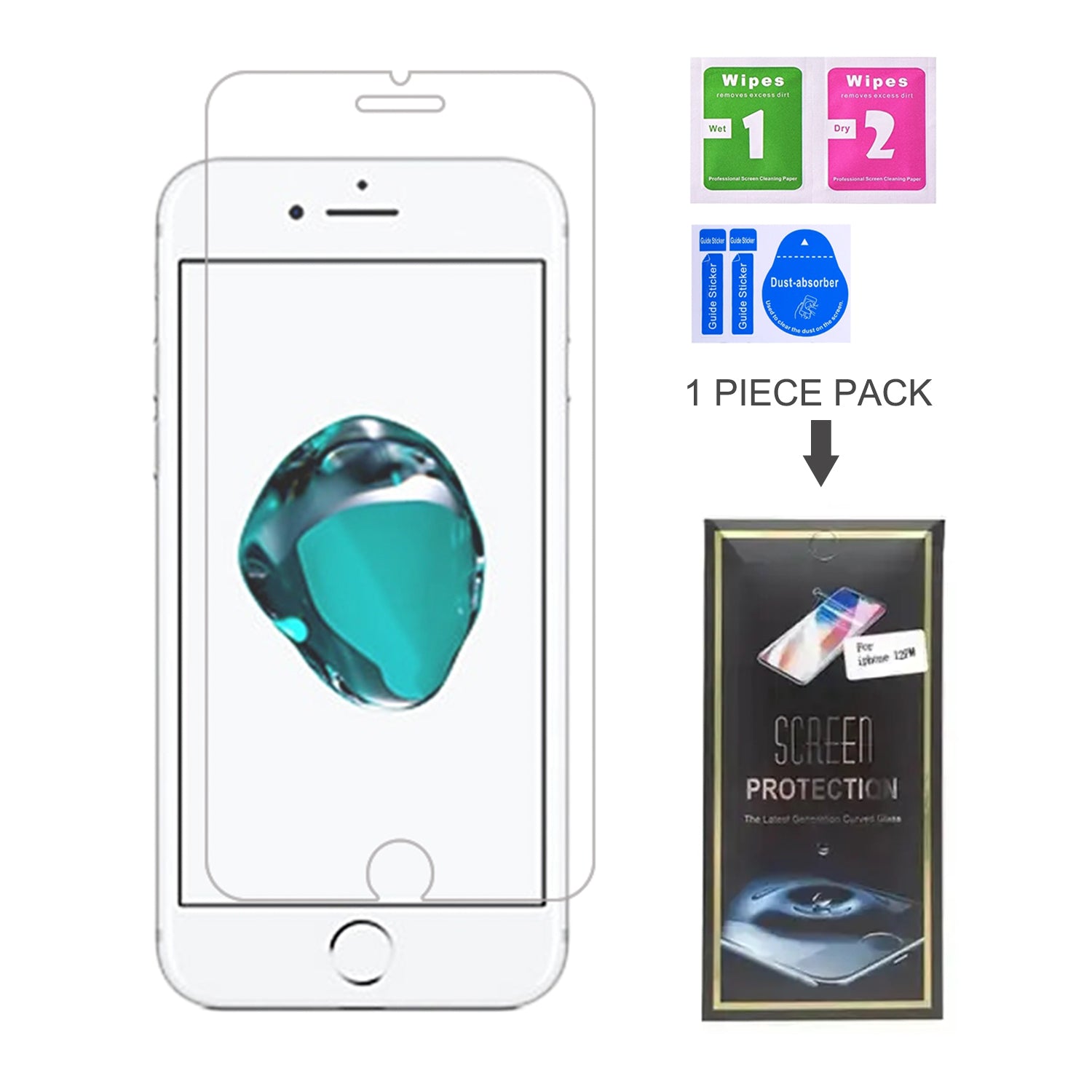 iPhone 8/7/6 (4.7'') Clear Tempered Glass