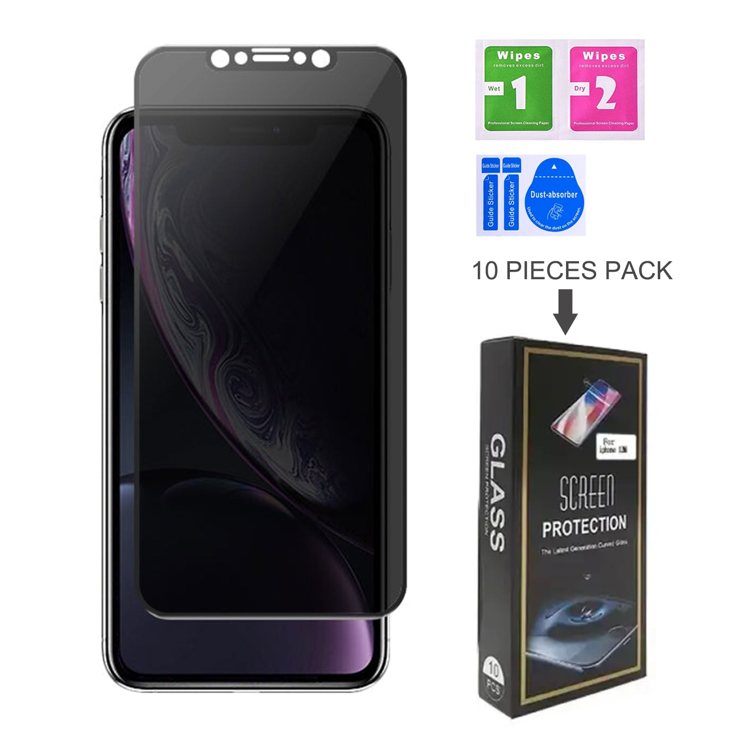 iPhone X/XS(5.8") Privacy Tempered Glass