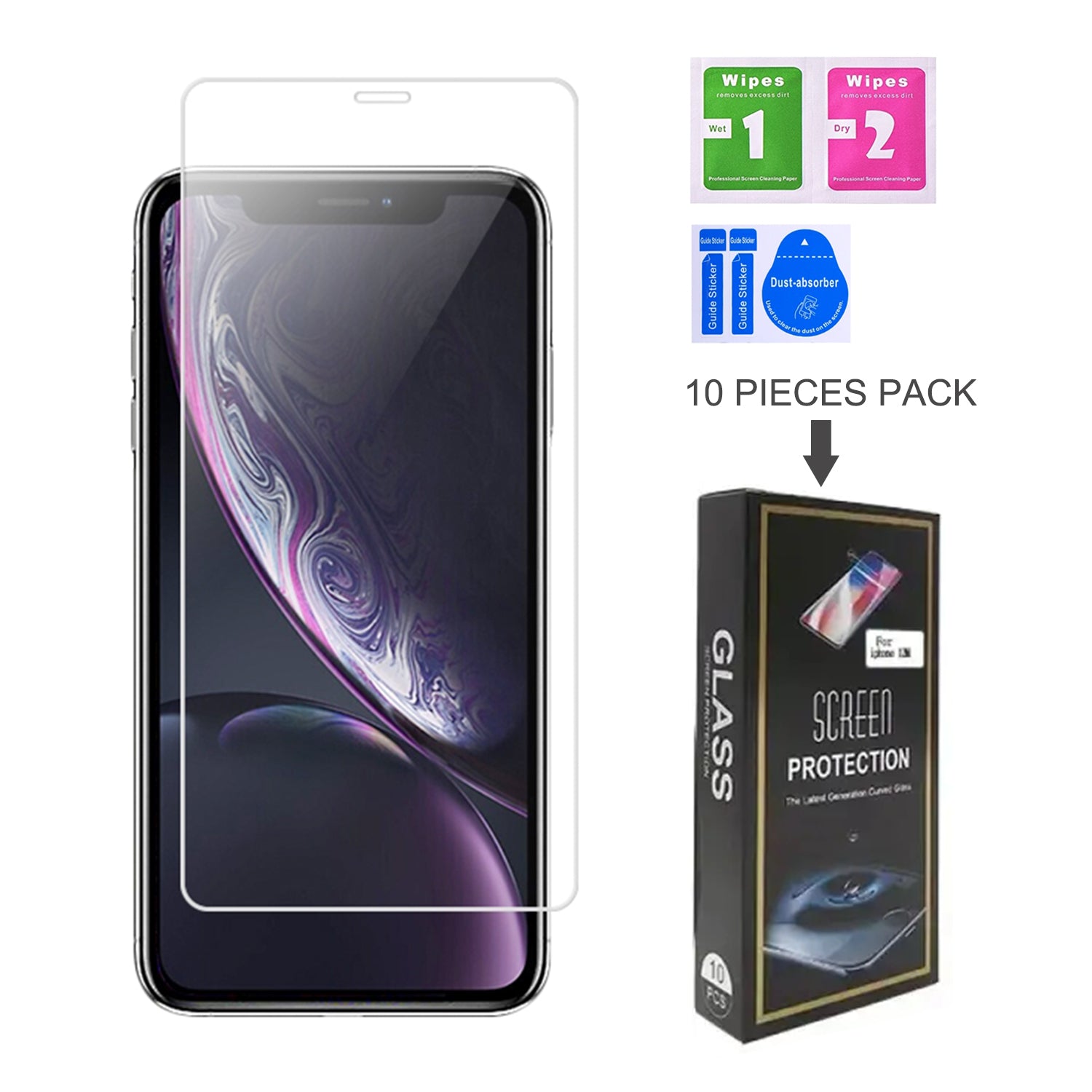 iPhone X/XS(5.8")Clear Tempered Glass