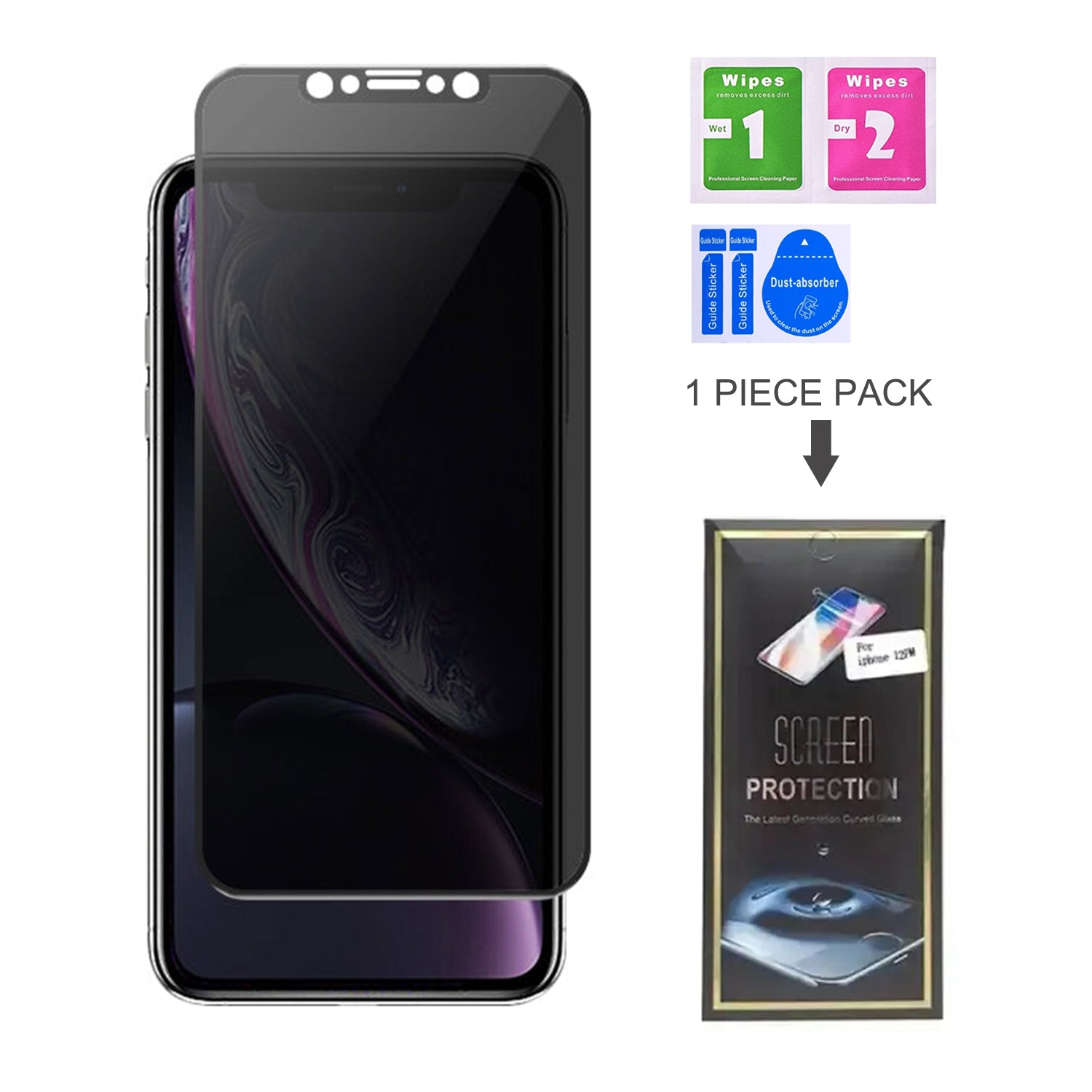 iPhone X/XS(5.8") Privacy Tempered Glass