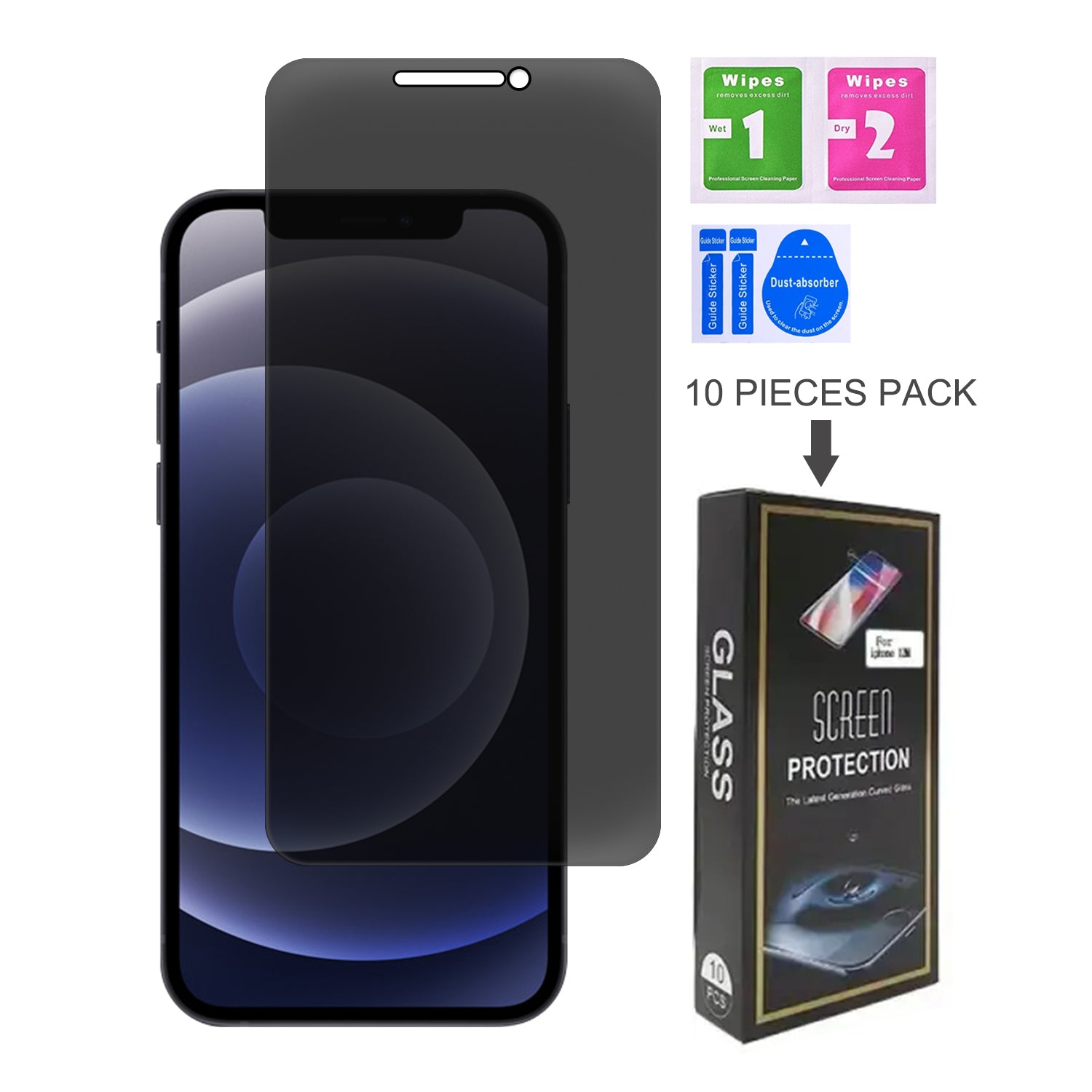 iPhone 12 Mini (5.4") Privacy Tempered Glass