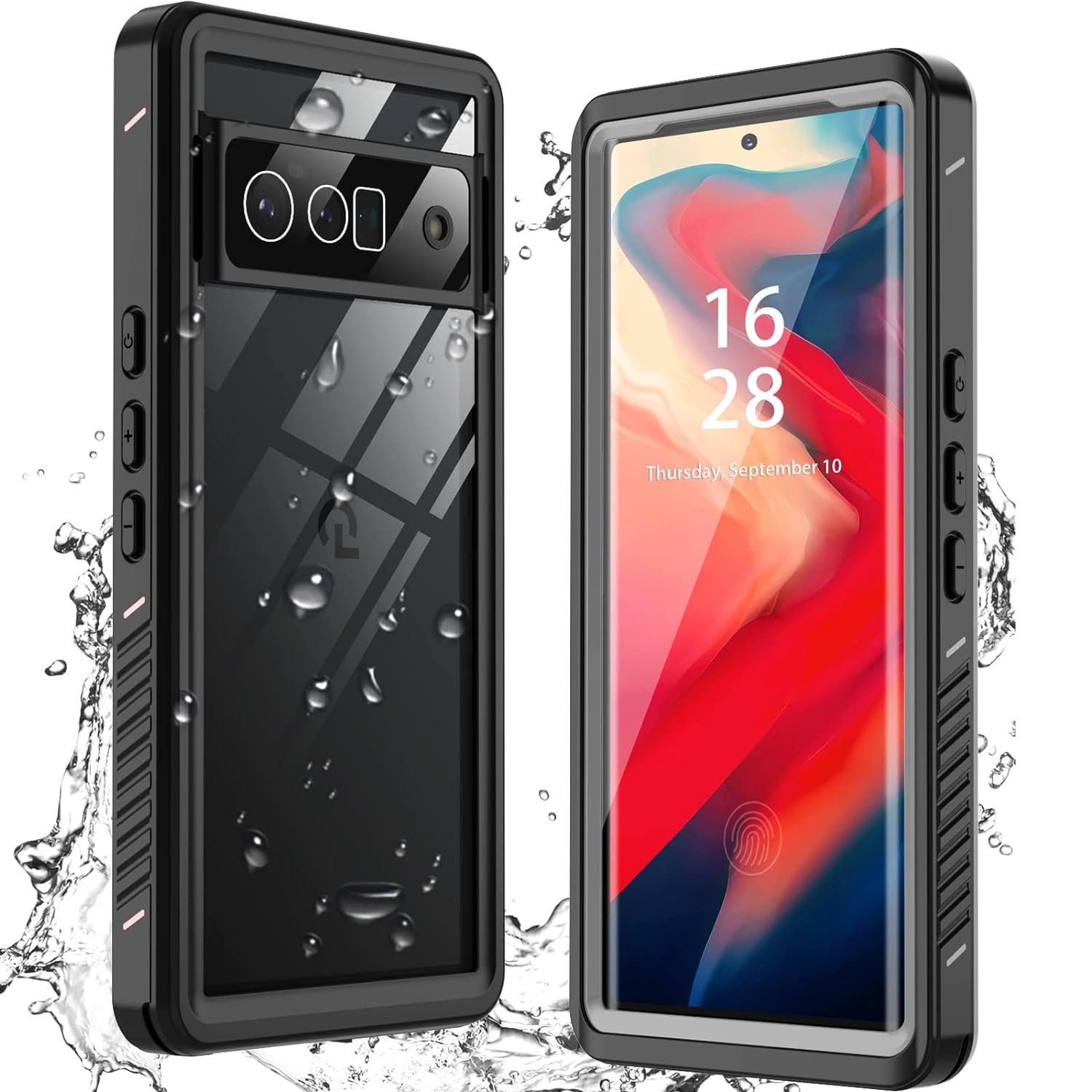 Waterproof case for Google Pixel 6 Pro-Black