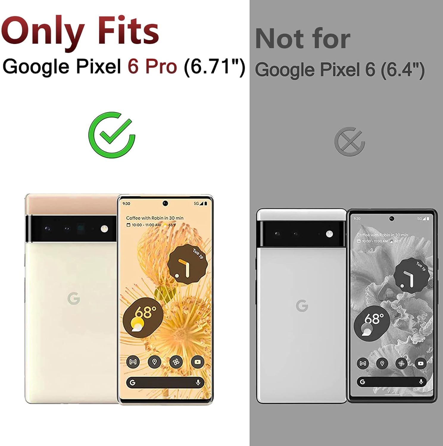 Waterproof case for Google Pixel 6 Pro-Black