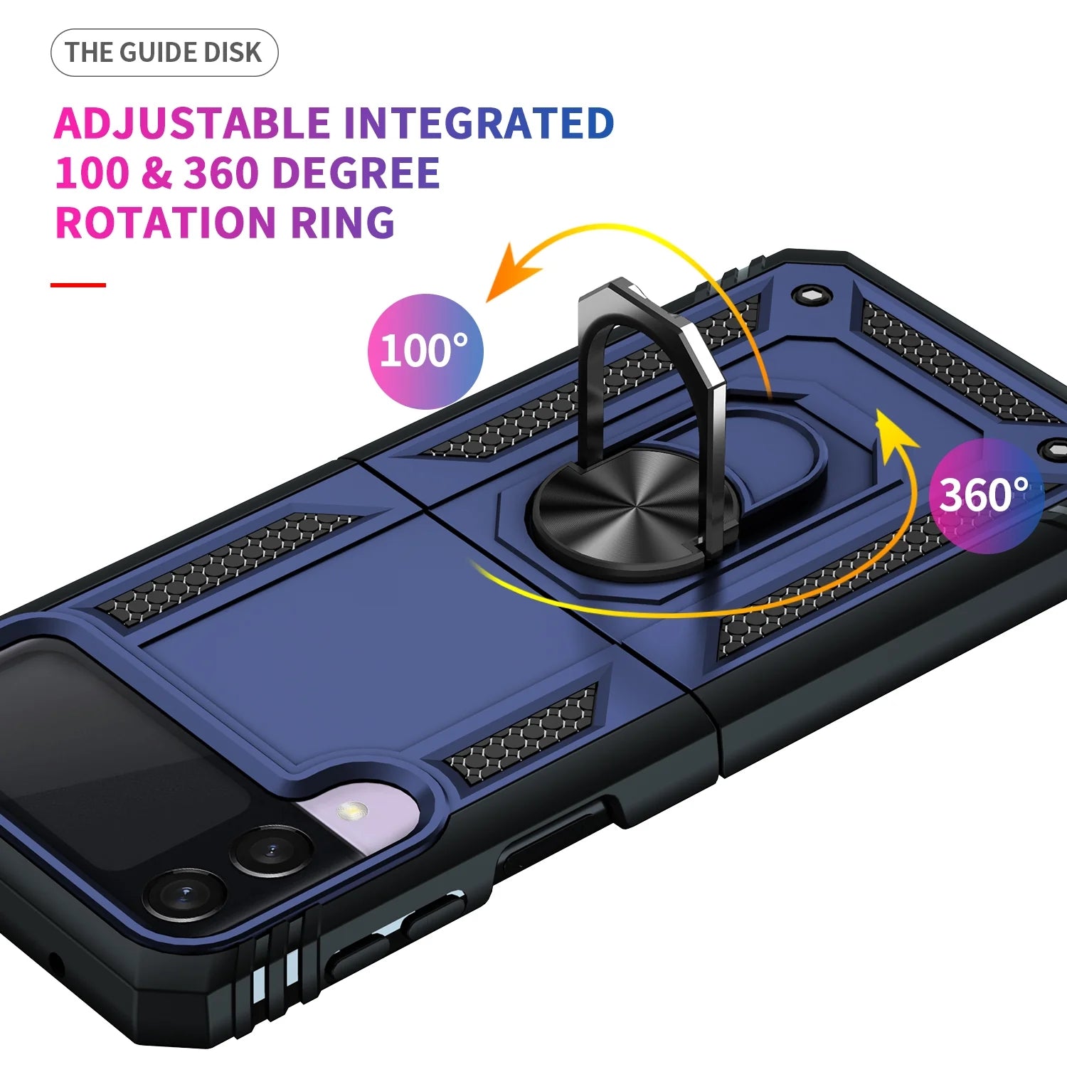 Ring Magnetic GPS car mount Phone Holder for Samsung Galaxy Z Flip 3 case