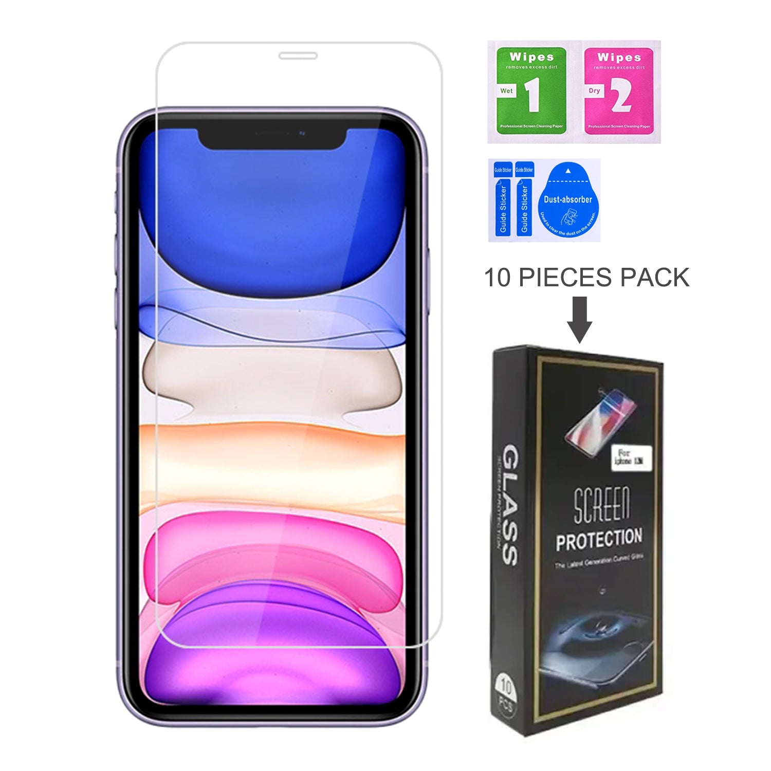 iPhone 11 (6.1")Clear Tempered Glass