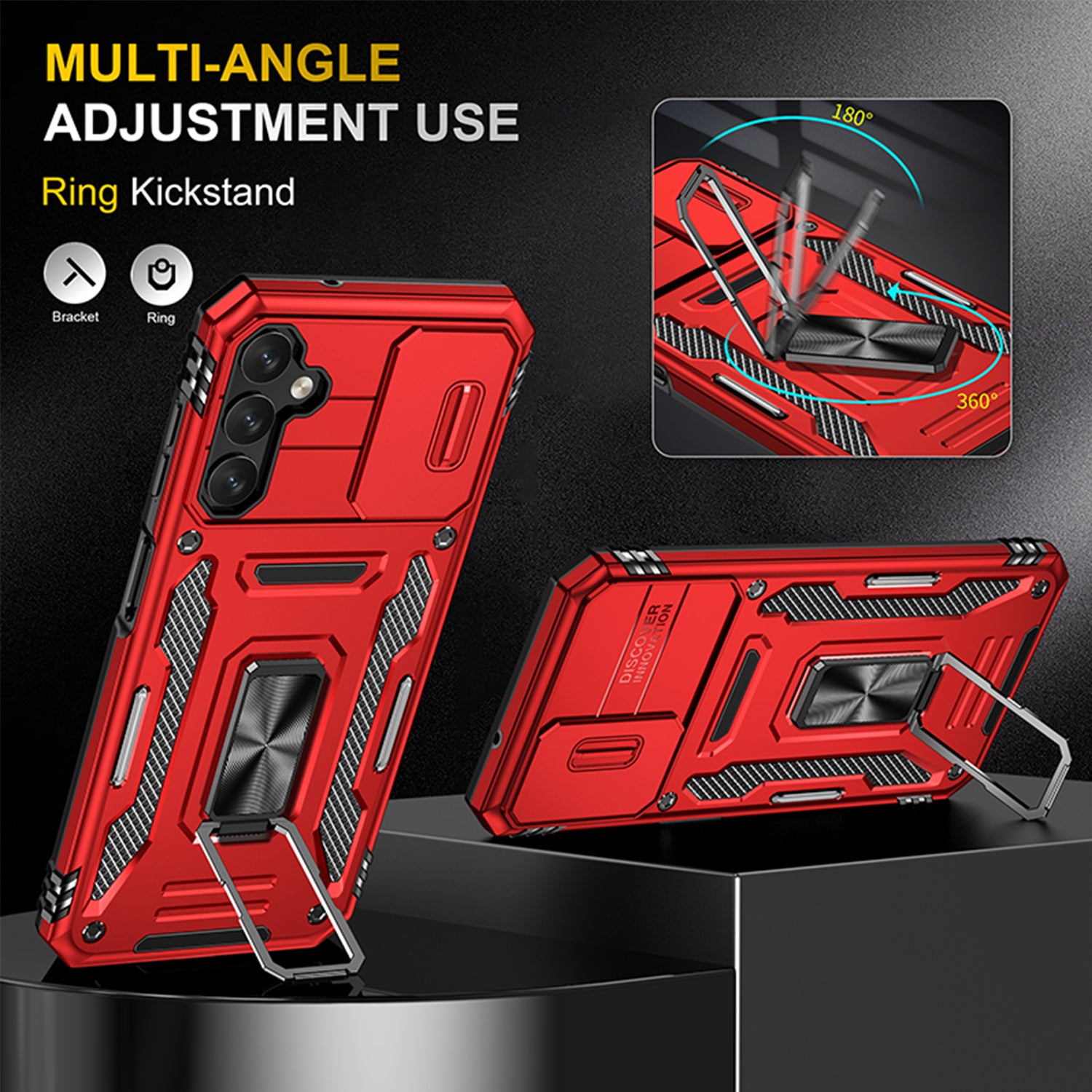 Samsung Galaxy A05S Sliding Window With Kickstand Phone Case