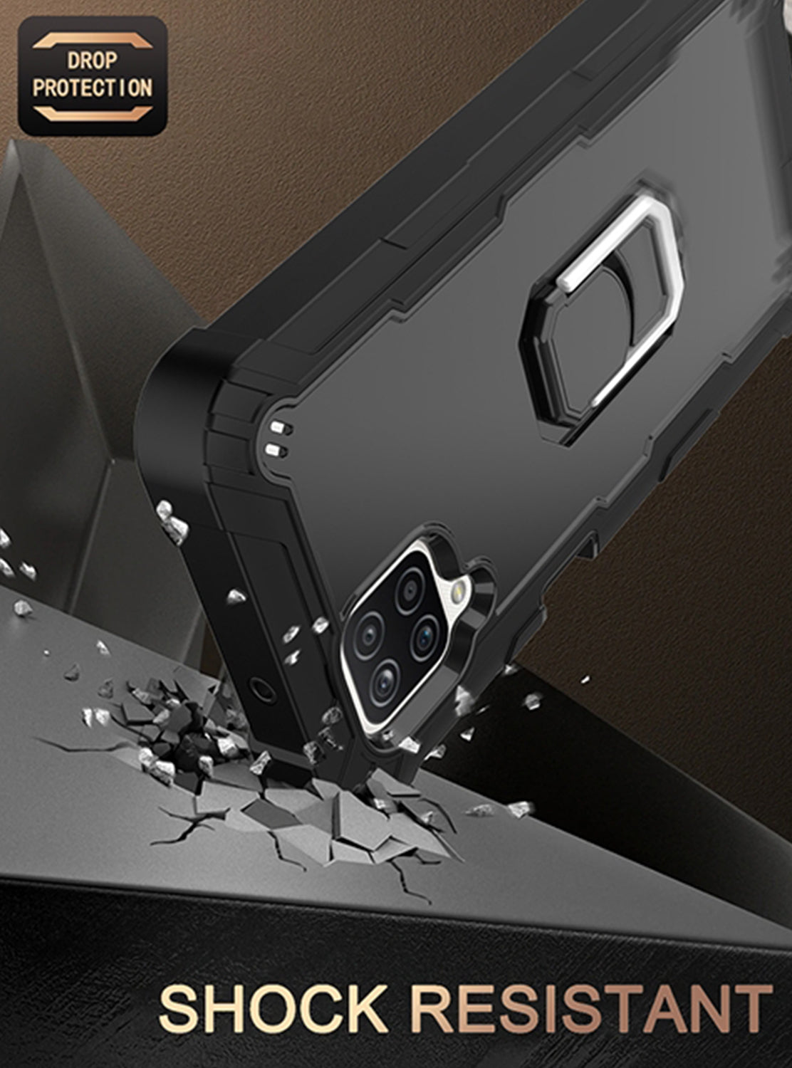 Full azimuth protection hardware bracket silicone case for Samsung Galaxy A12(5G) Case