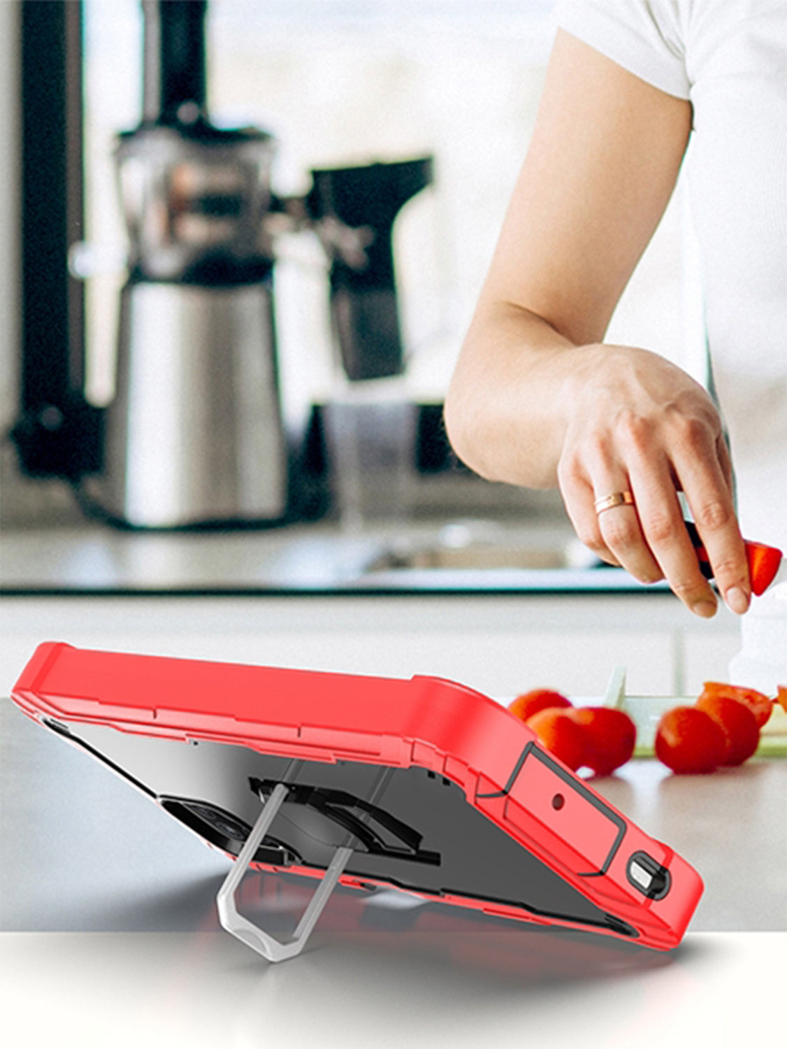 Full azimuth protection hardware bracket silicone case for Samsung Galaxy A12(5G) Case